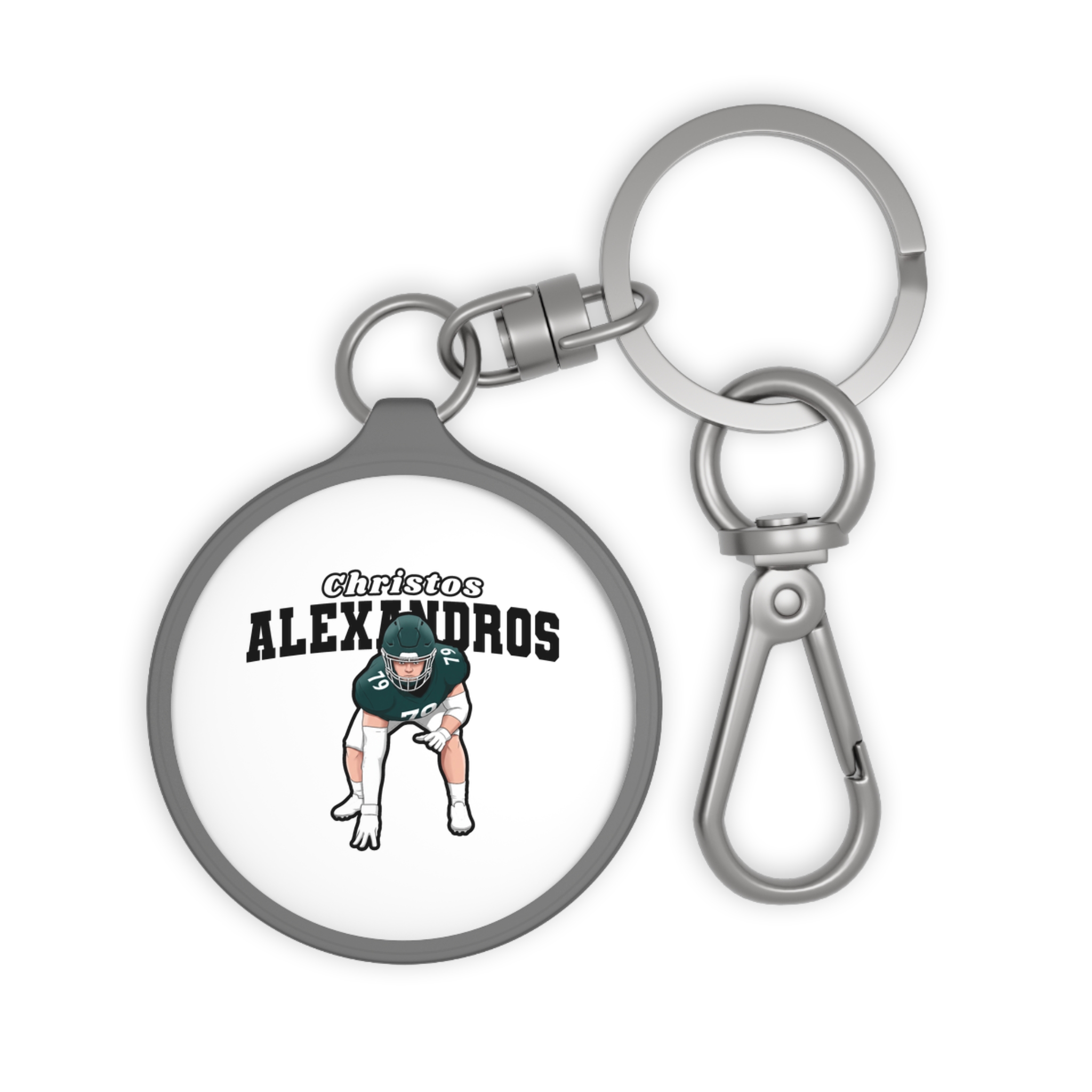 Keychain — character_name_arch in Grey