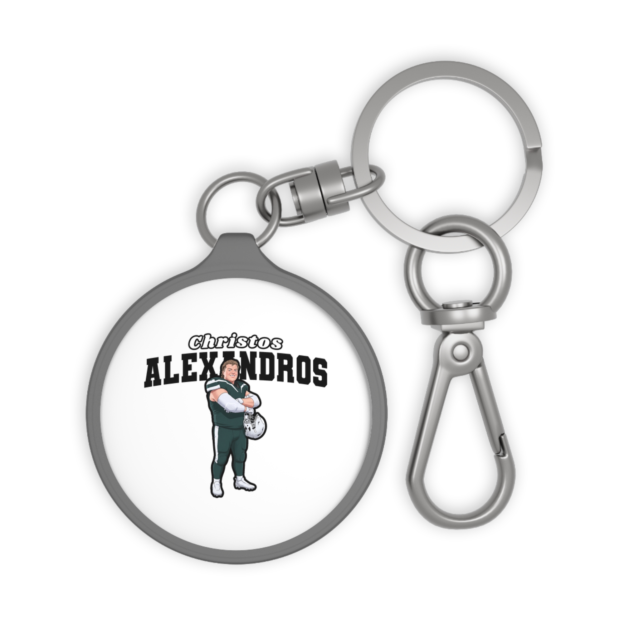 Keychain — character_name_arch in Grey