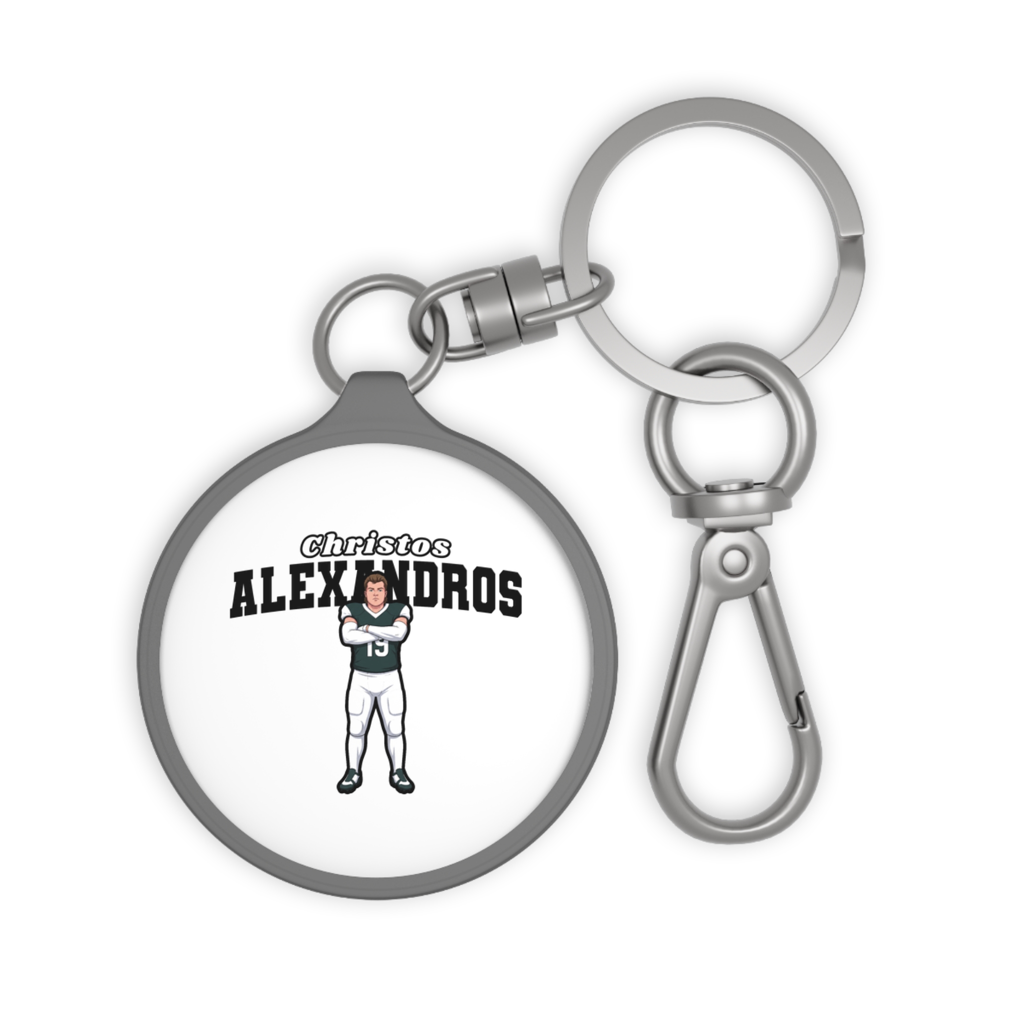 Keychain — character_name_arch in Grey