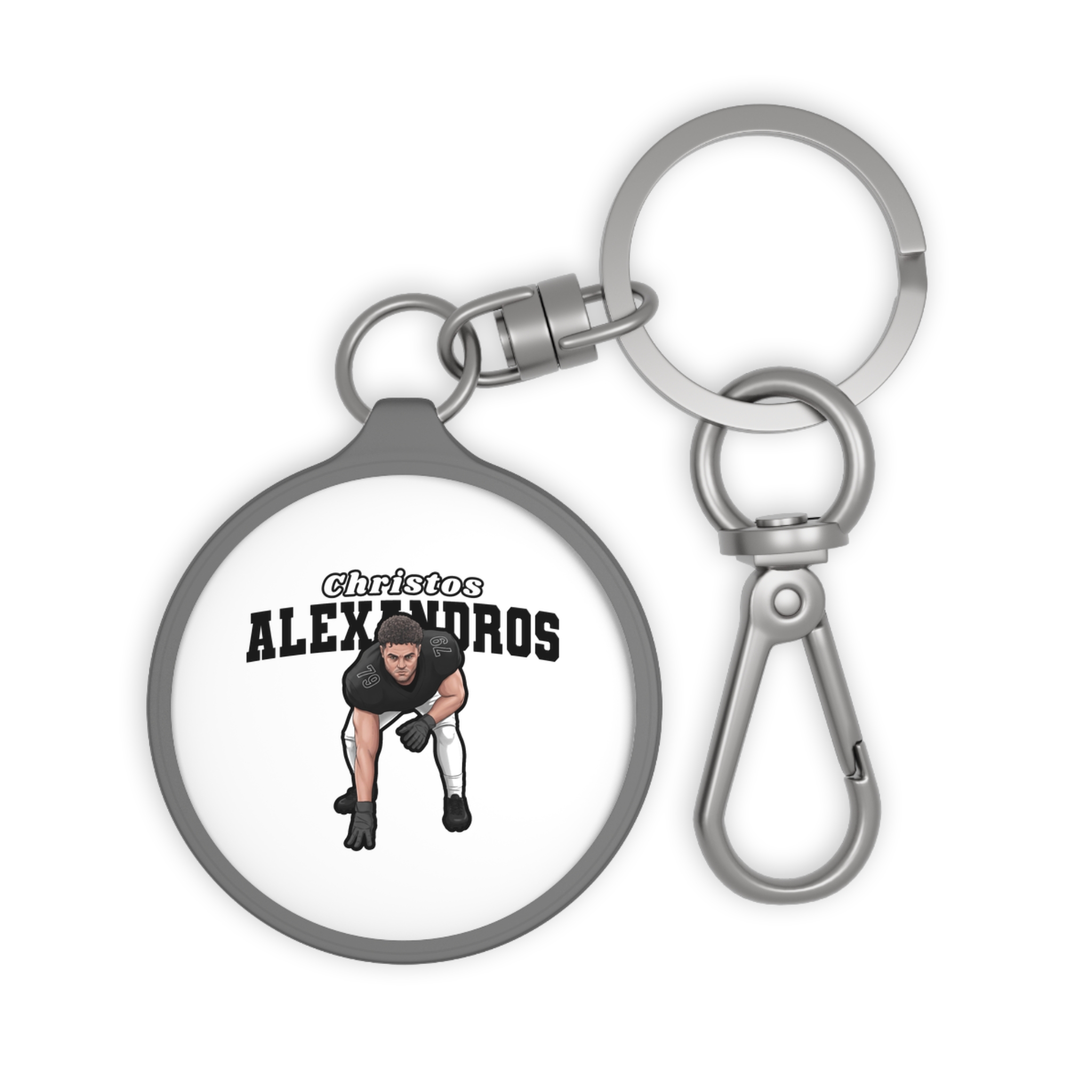 Keychain — character_name_arch in Grey