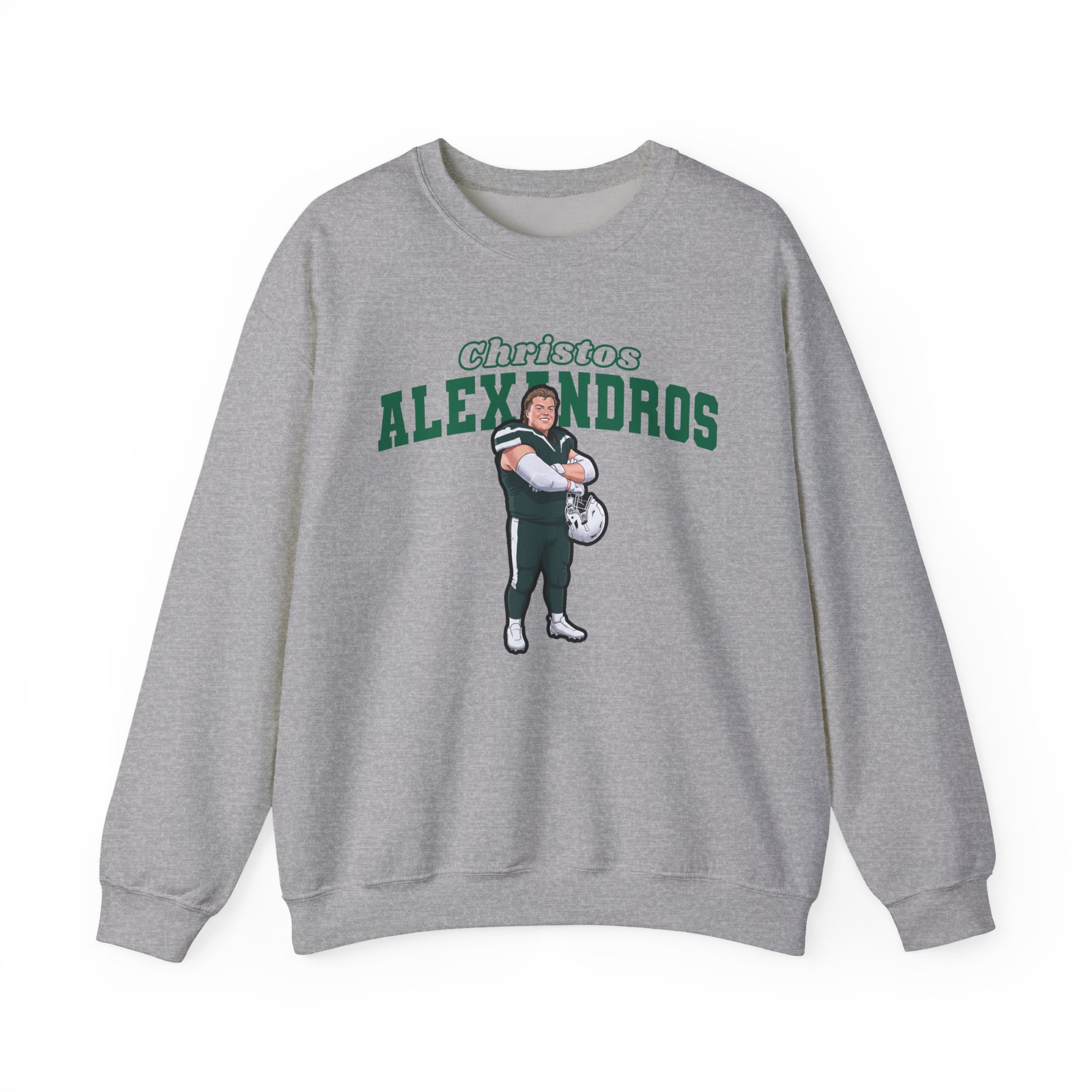 Crewneck Sweatshirt — character_name_arch in Grey