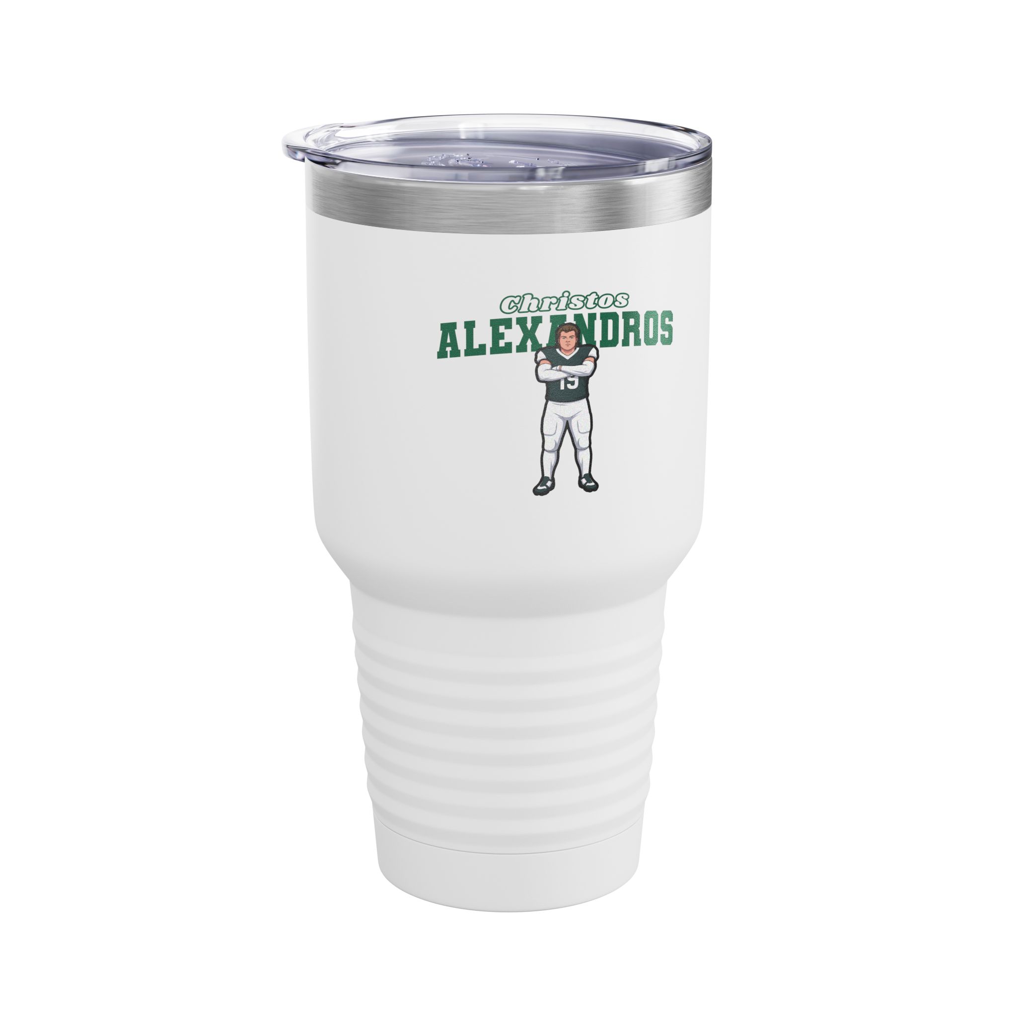 30oz Tumbler — character_name_arch in White