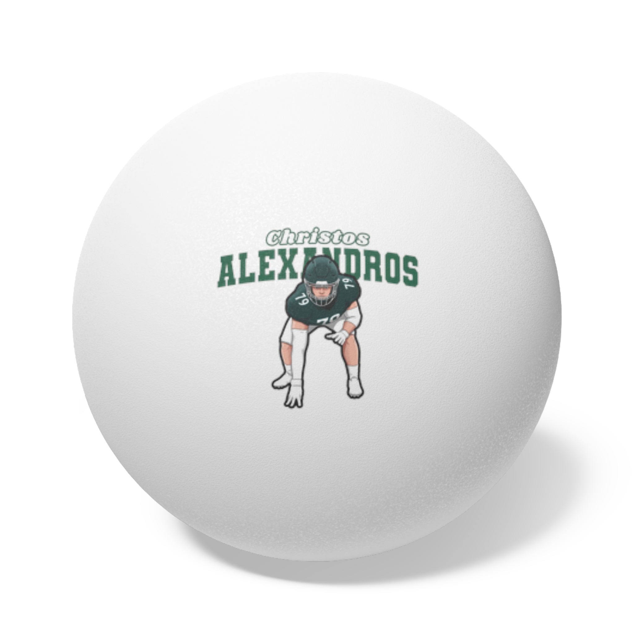 Ping Pong Balls, 6 pcs — character_name_arch in White