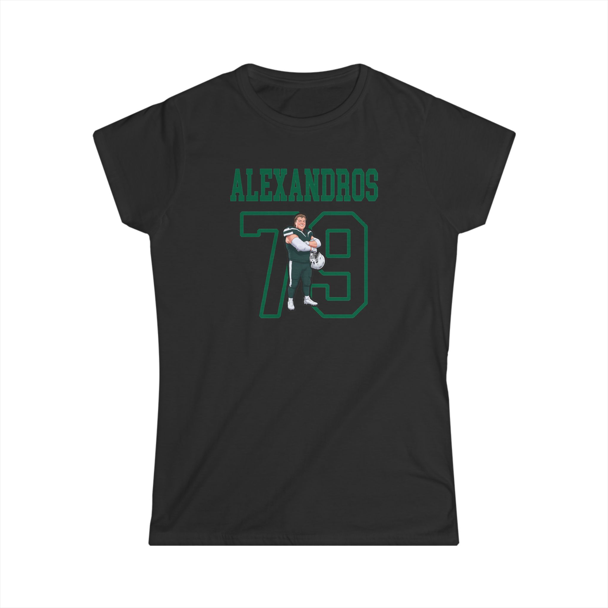 Women's Softstyle Tee — character_shirsey in Black
