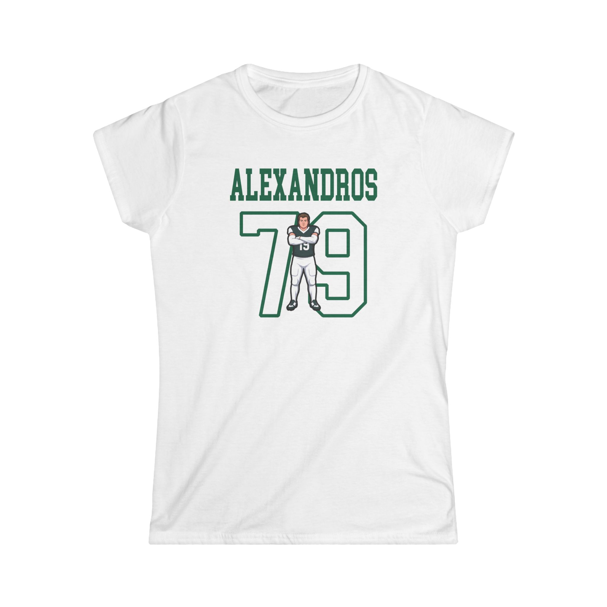 Women's Softstyle Tee — character_shirsey in White