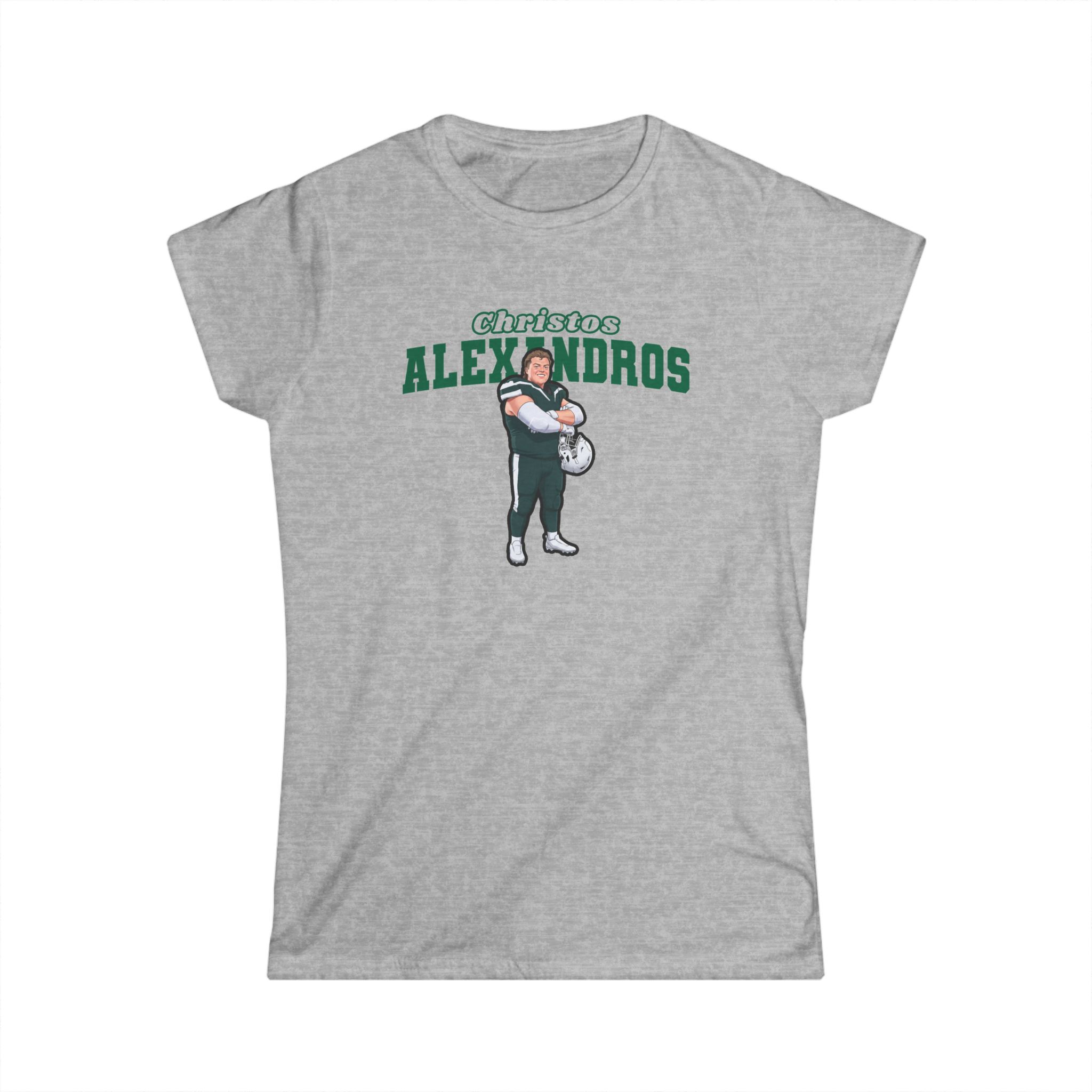Women's Softstyle Tee — character_name_arch in Grey