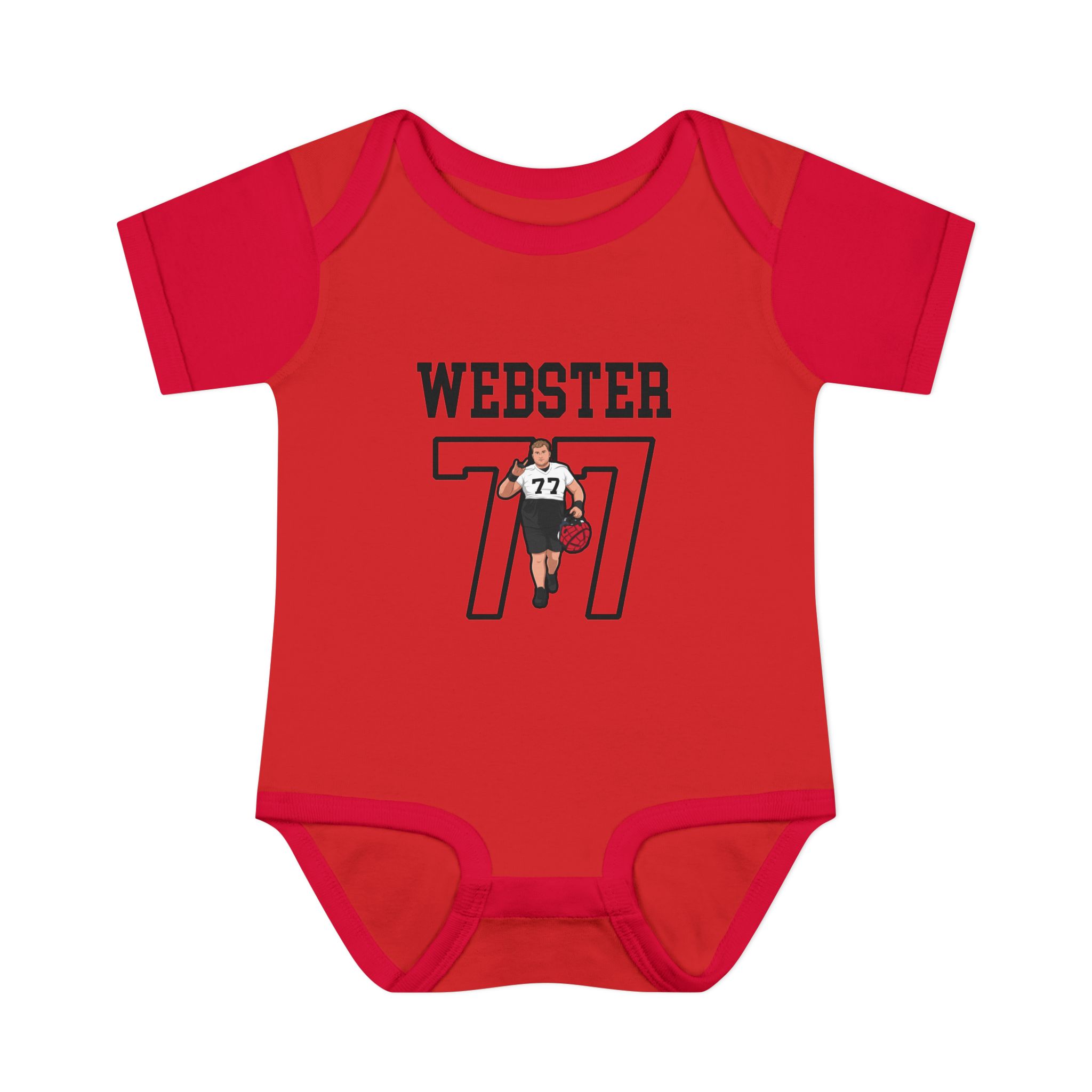 Baby Onesie — character_shirsey in Red