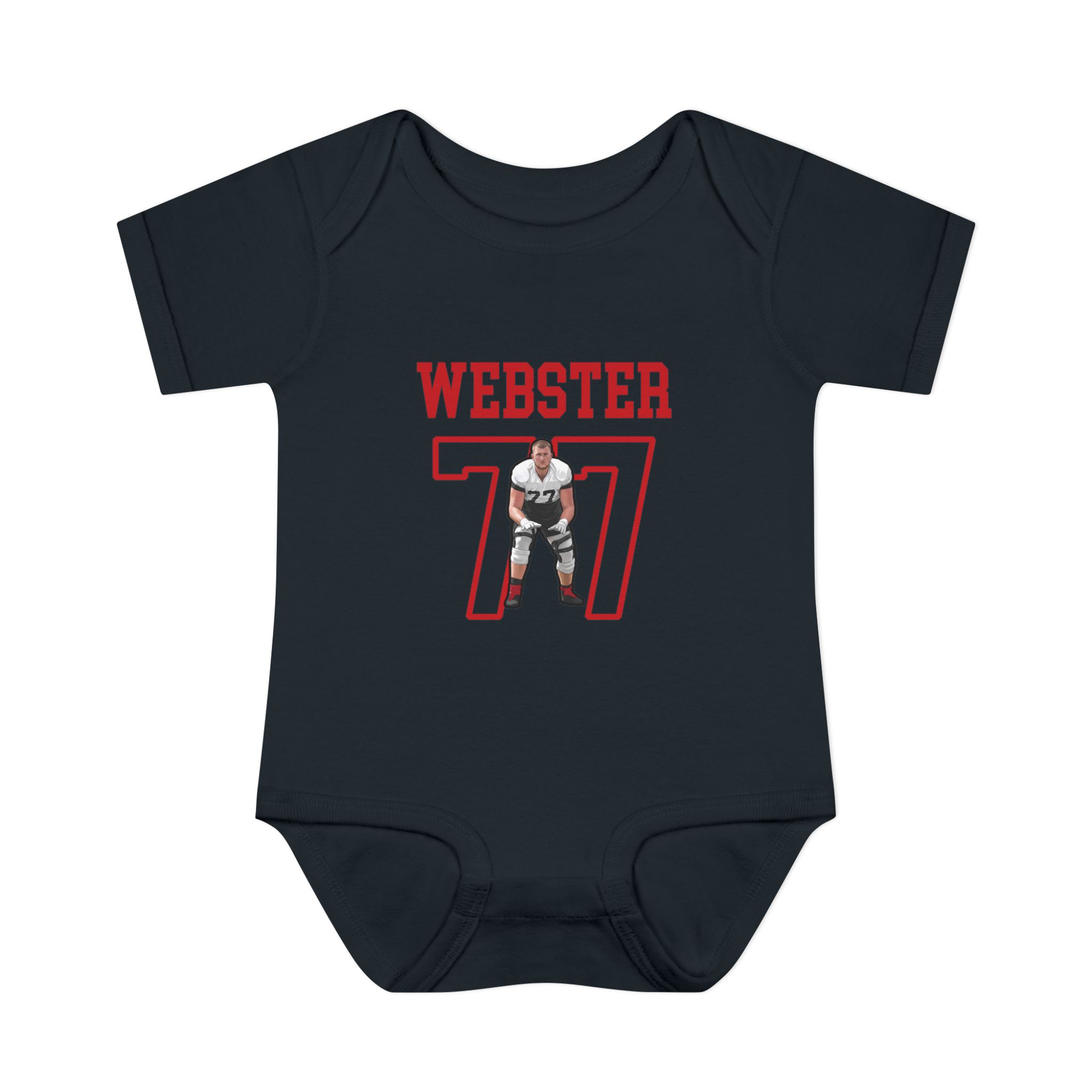 Baby Onesie — character_shirsey in Black