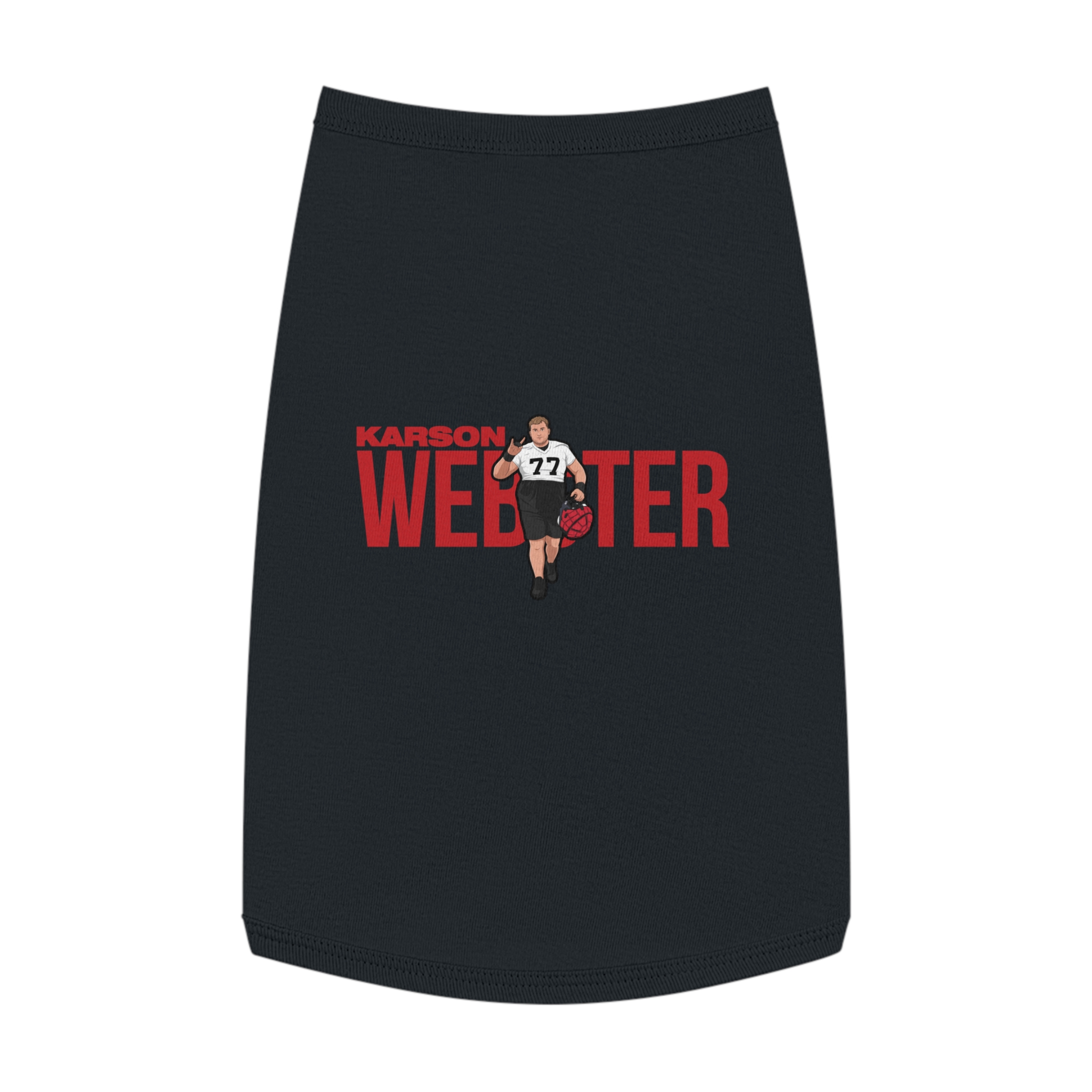 Pet Tank Top — character_player_name in White