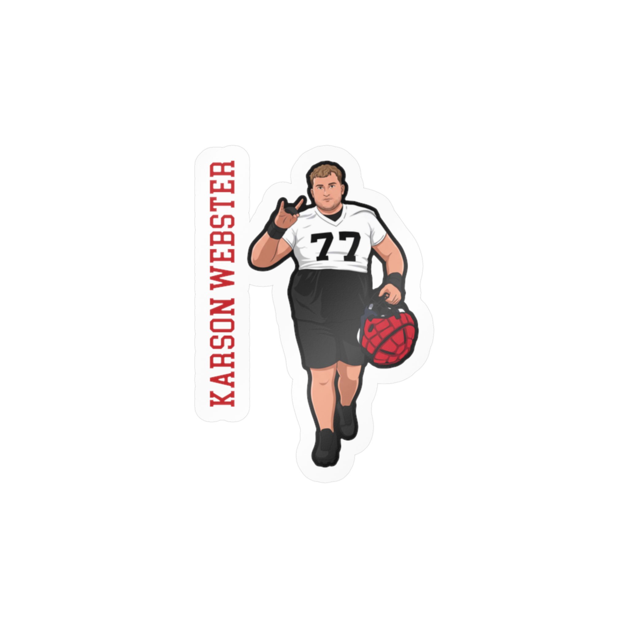 Vinyl Sticker — character_name_vertical in Classic
