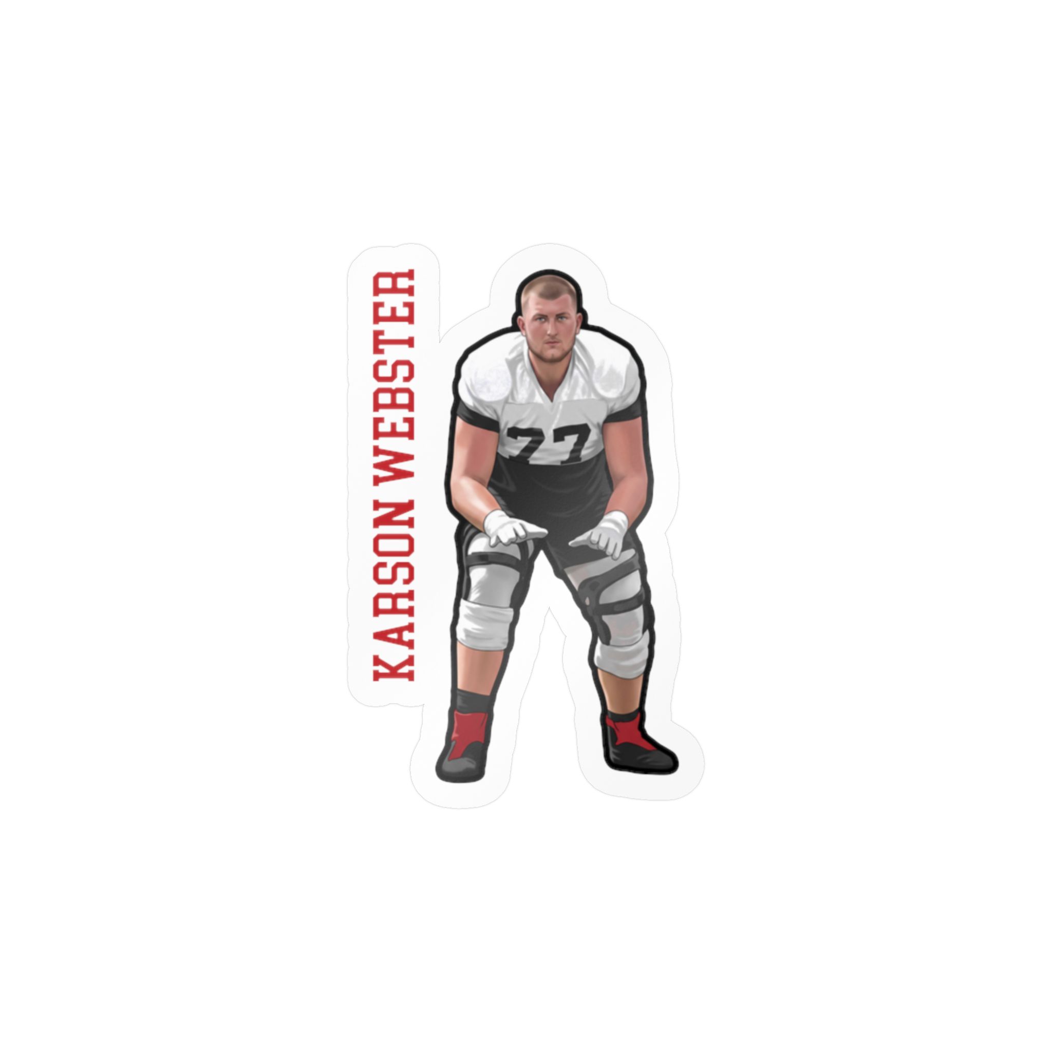 Vinyl Sticker — character_name_vertical in Classic