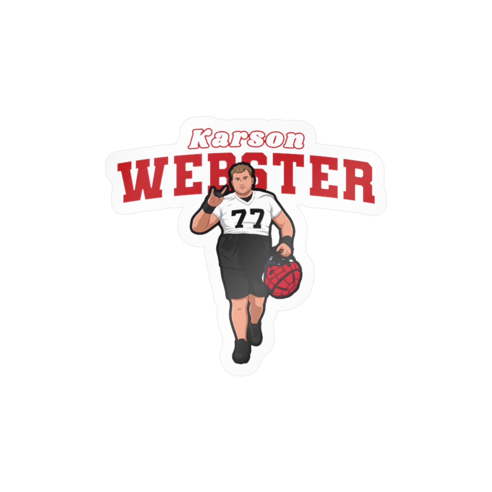 Vinyl Sticker — character_name_arch in Classic