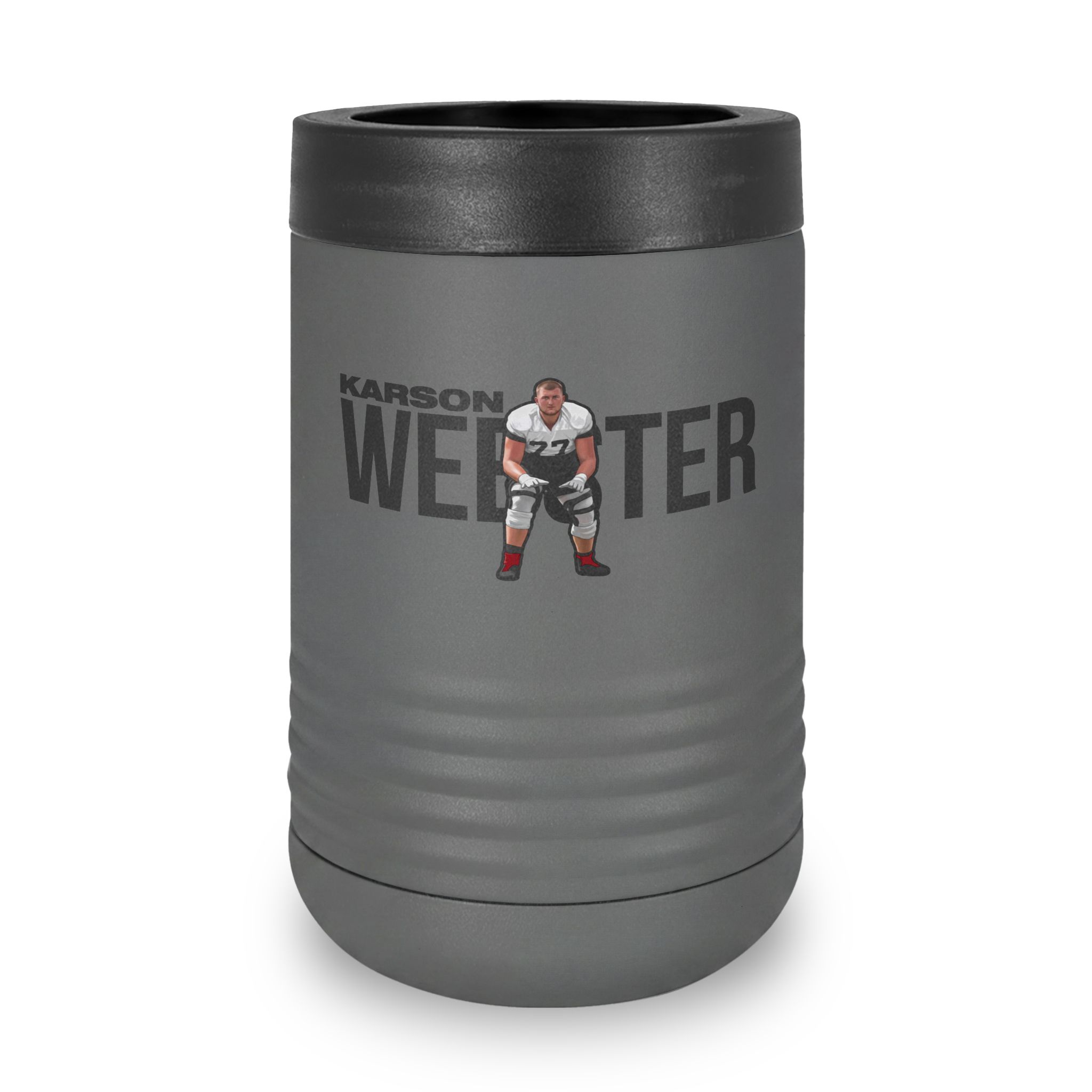 Stainless Can Cooler — character_player_name in Grey