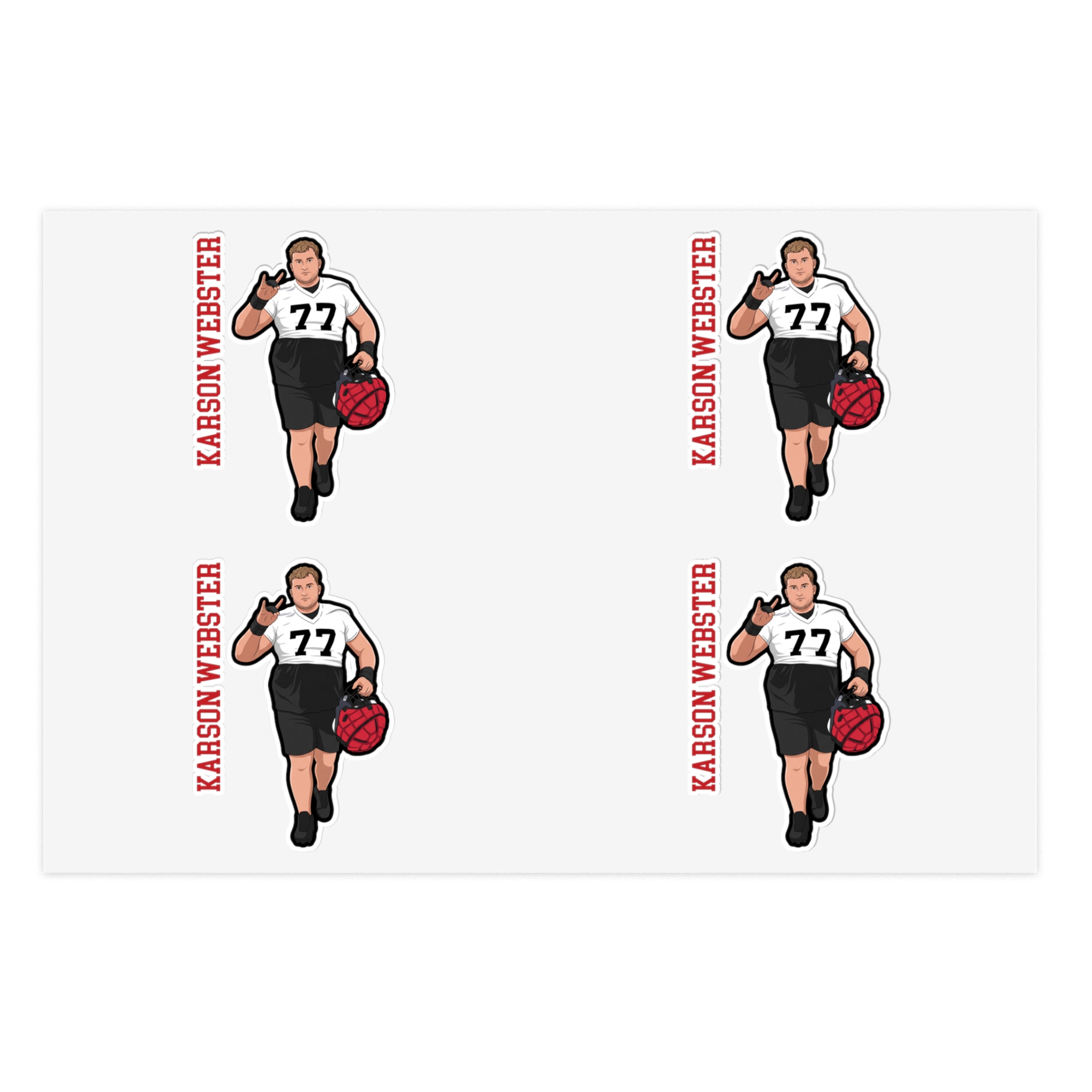 Sticker Sheet — character_name_vertical in Classic