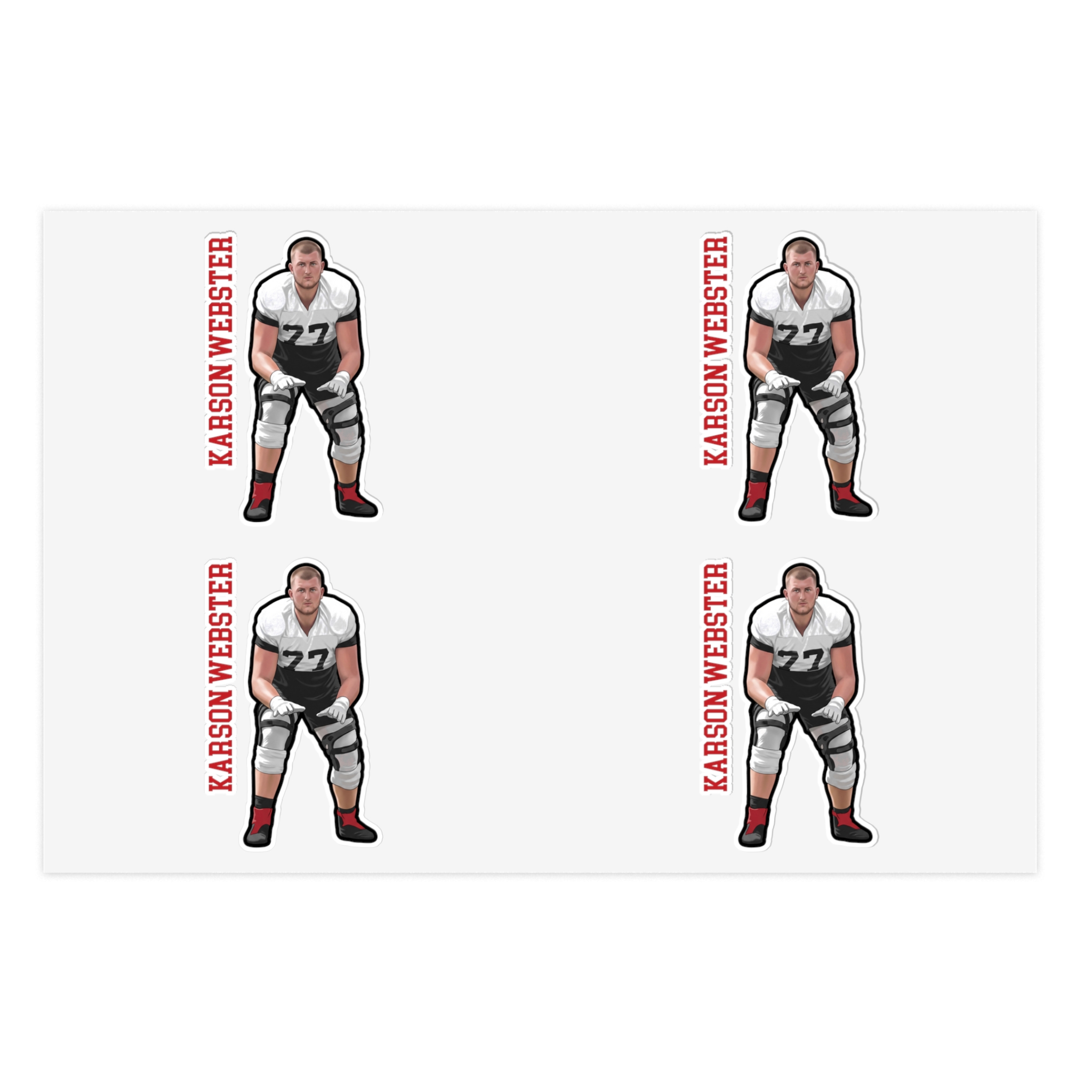 Sticker Sheet — character_name_vertical in Classic