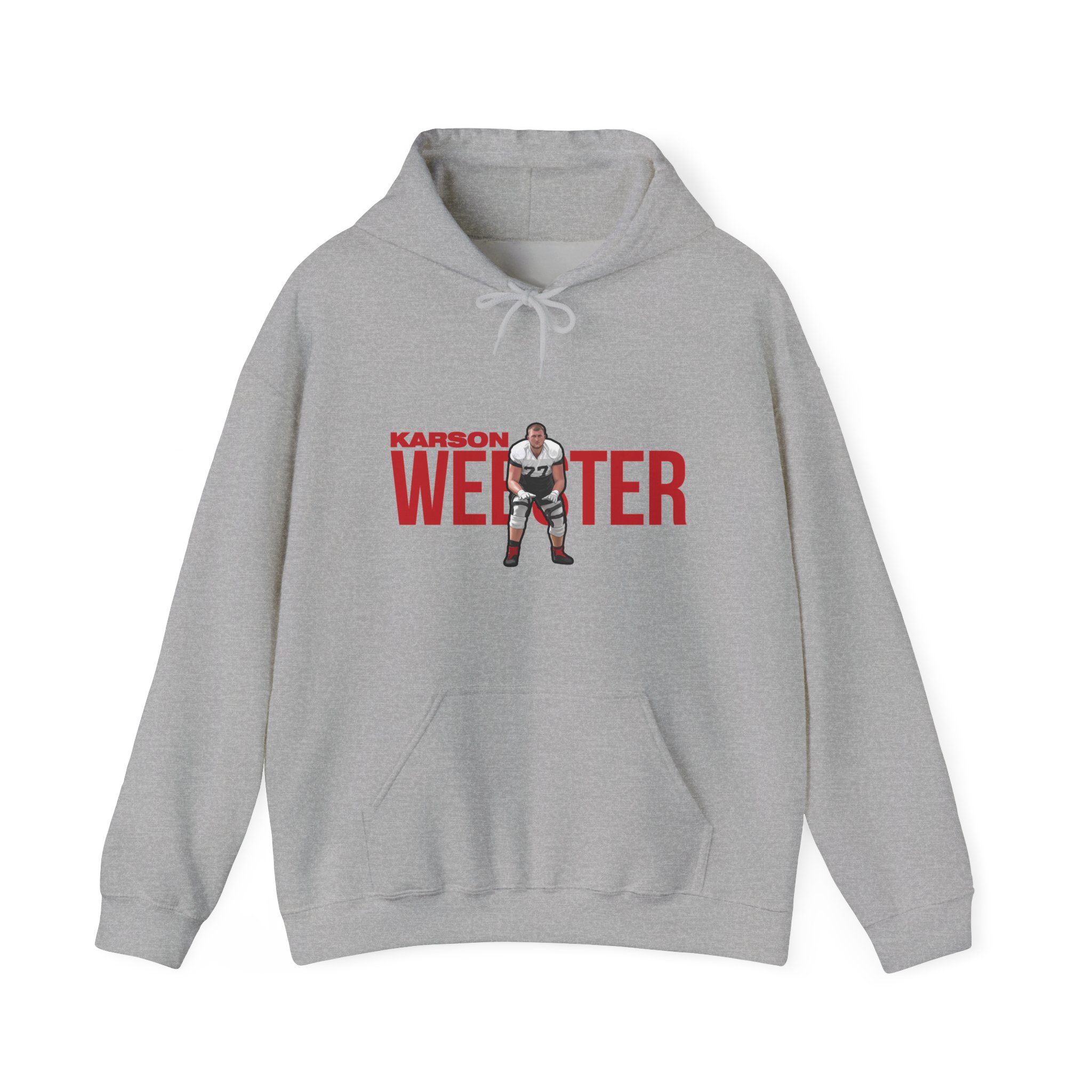 Hoodie — character_player_name in Grey