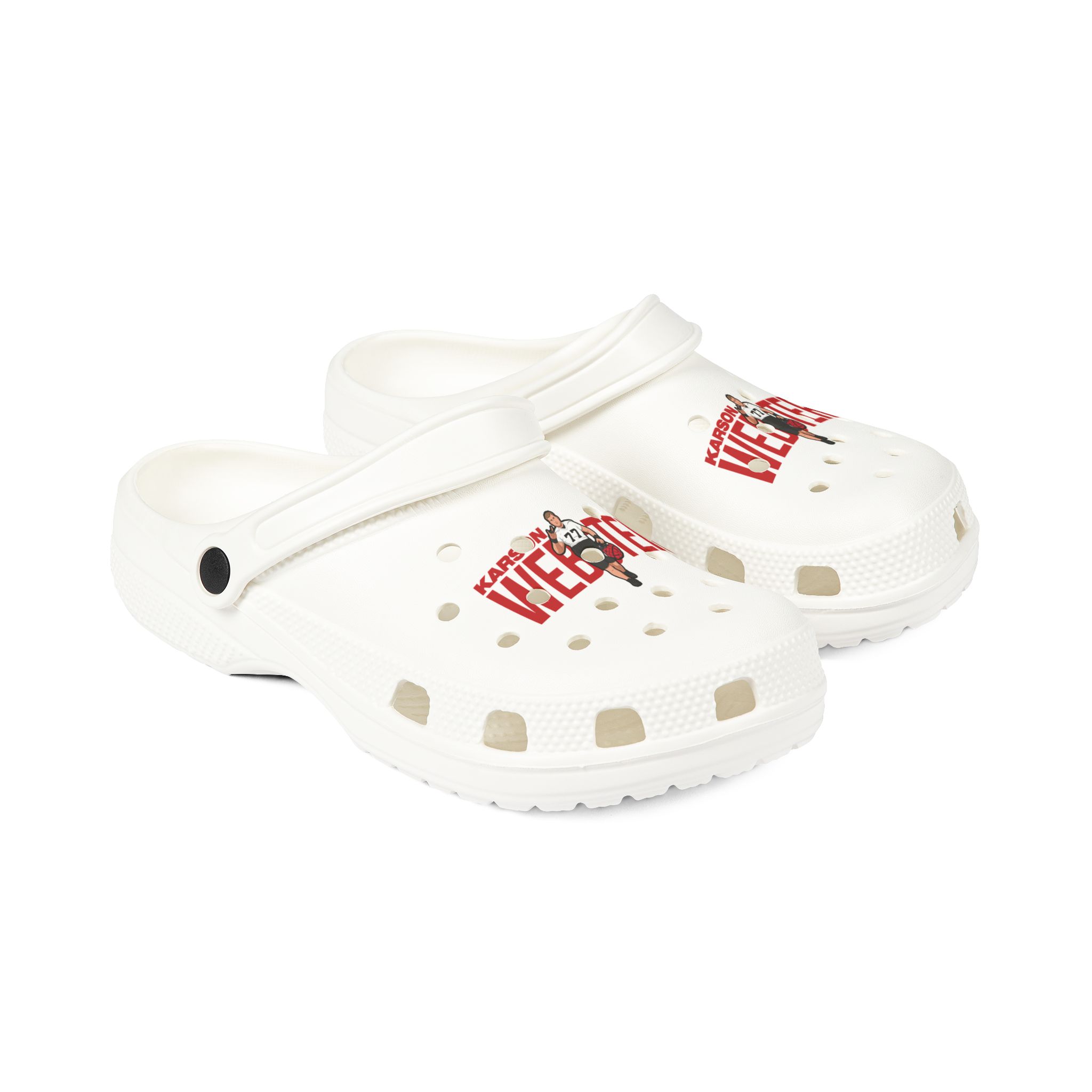 Rubber Clogs — character_player_name in White