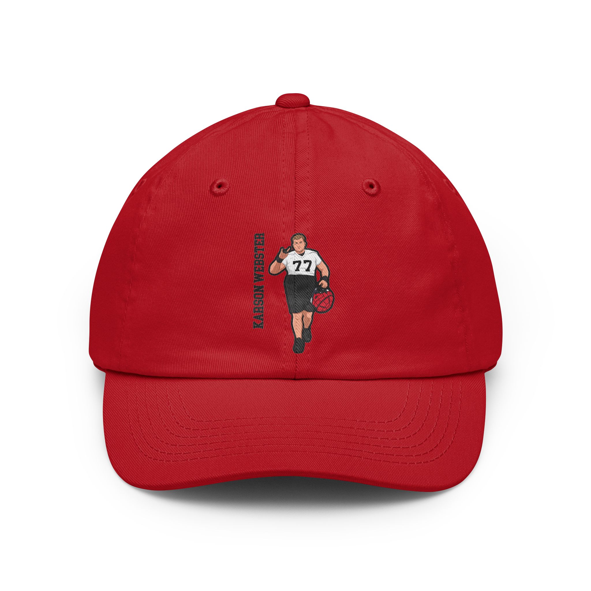 Classic Cap — character_name_vertical in Red
