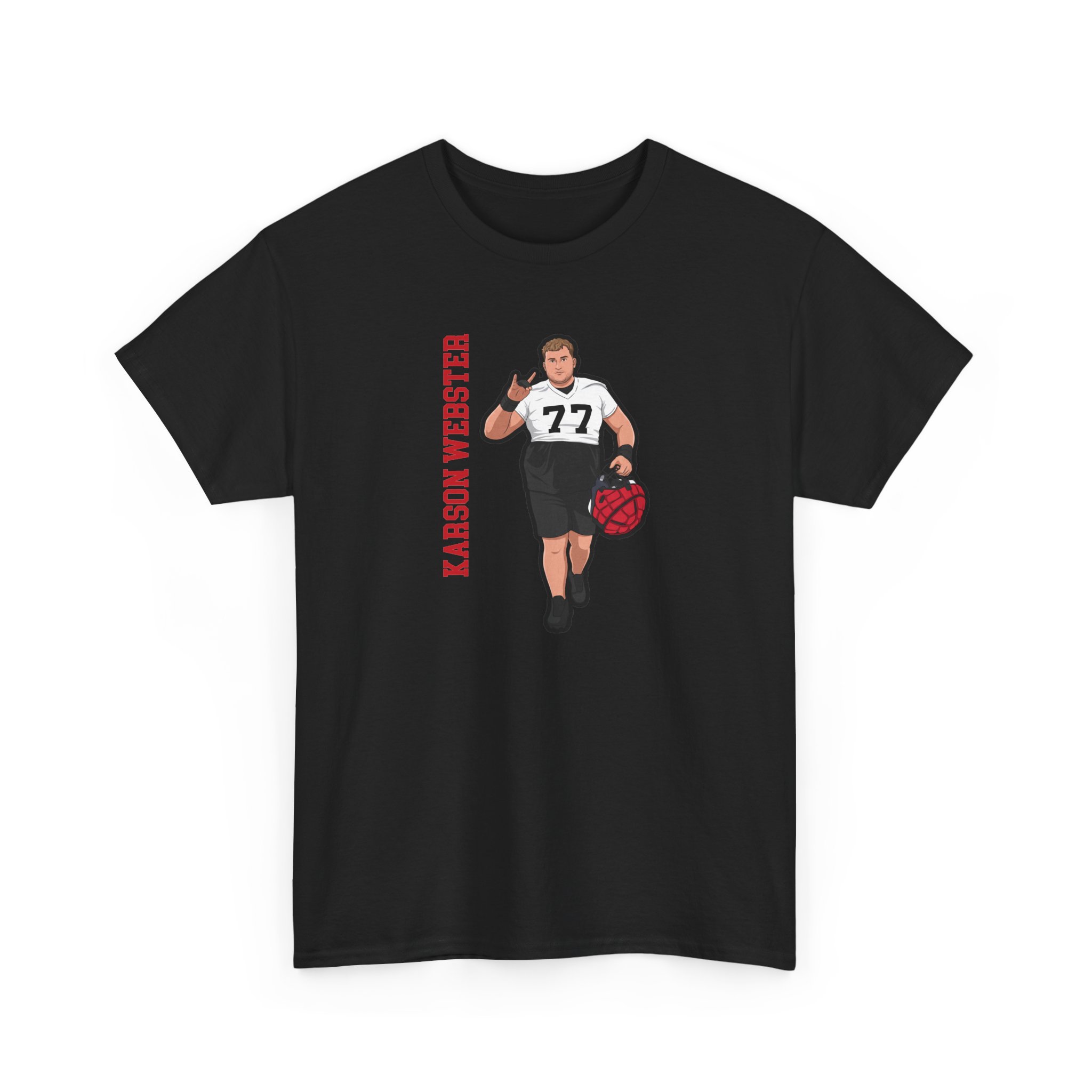Tee — character_name_vertical in Black