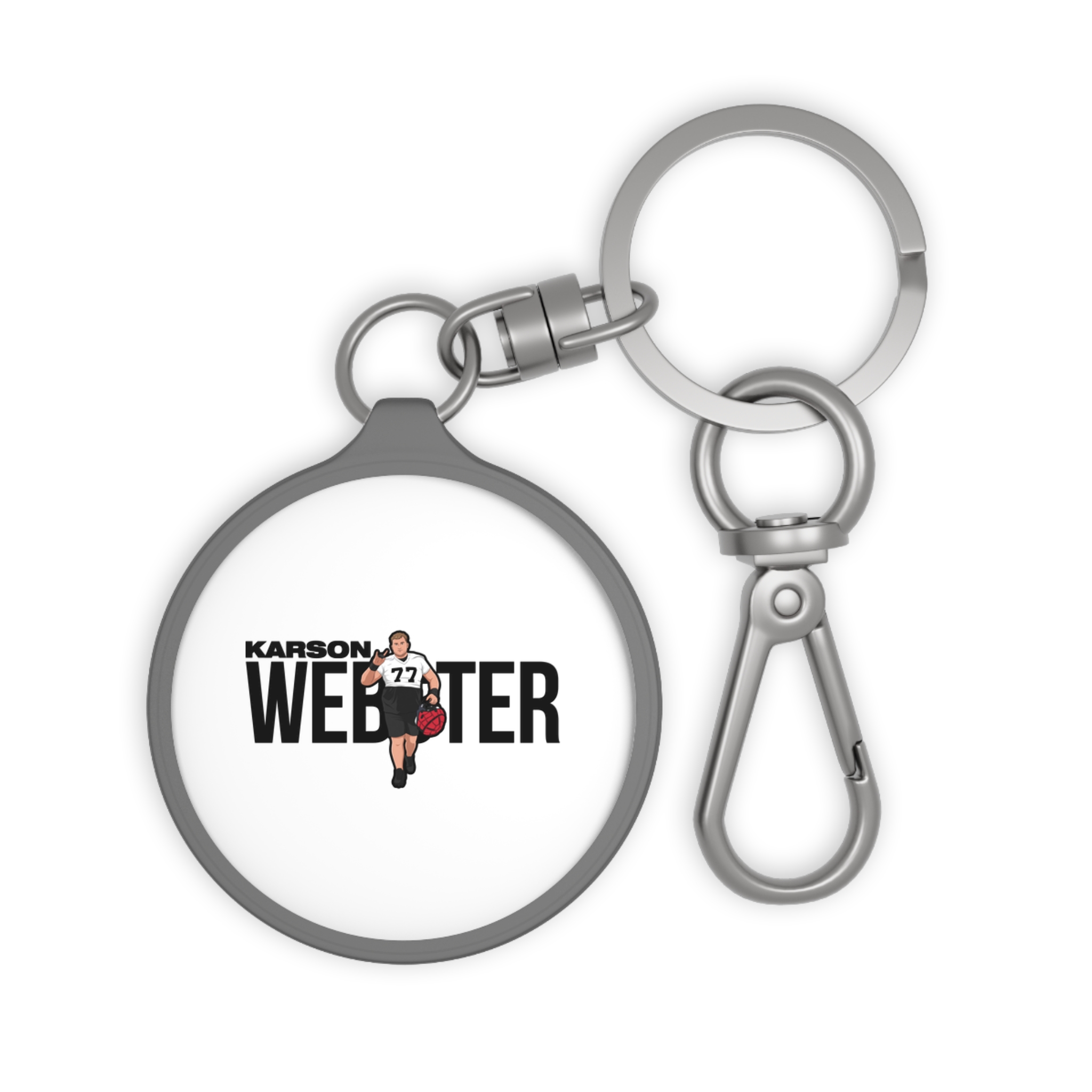 Keychain — character_player_name in Grey