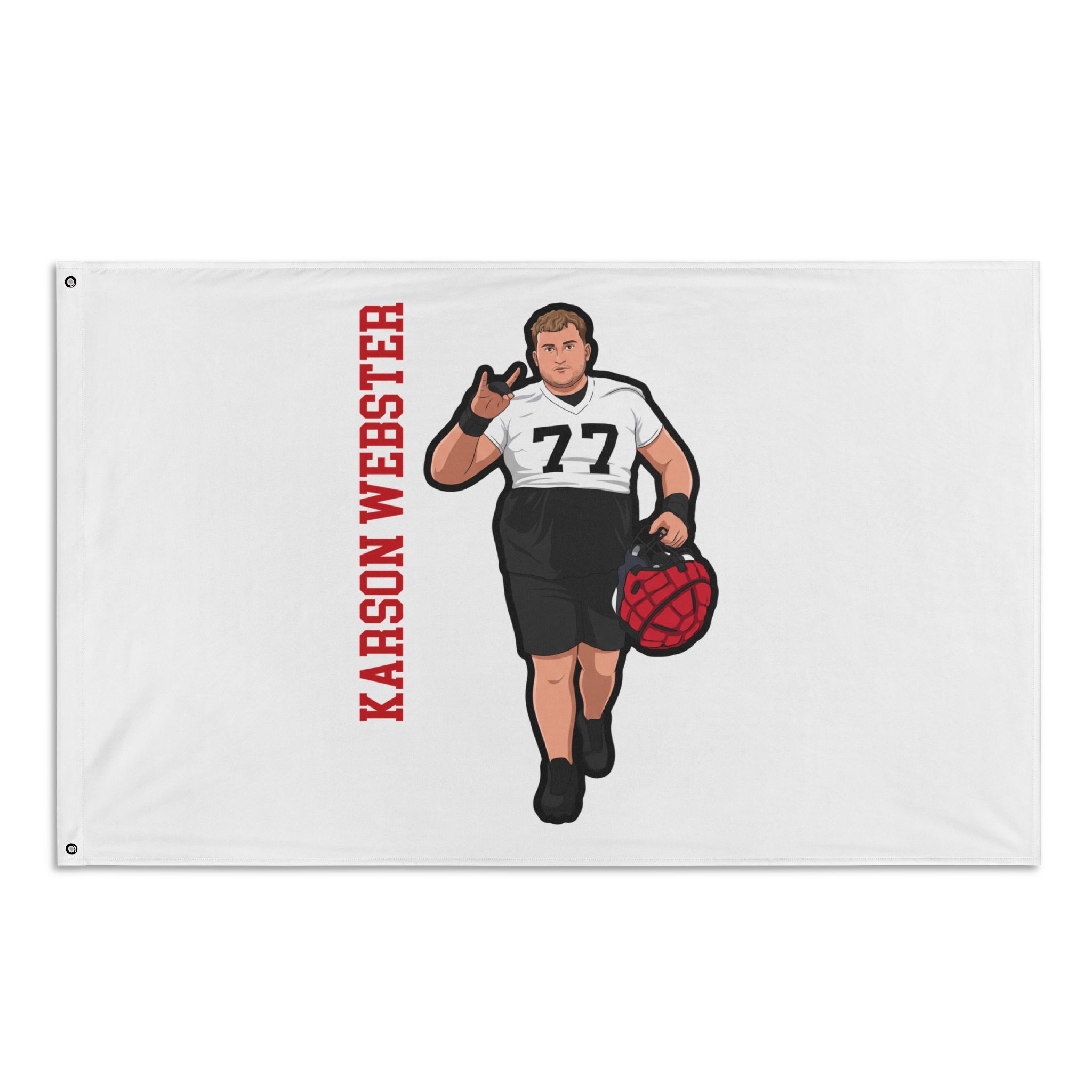 Flag (35 × 56 in) — character_name_vertical in Classic