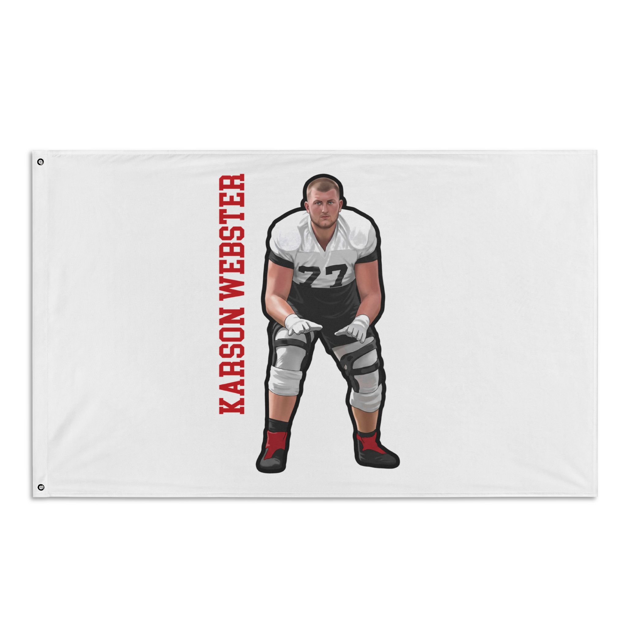 Flag (35 × 56 in) — character_name_vertical in Classic