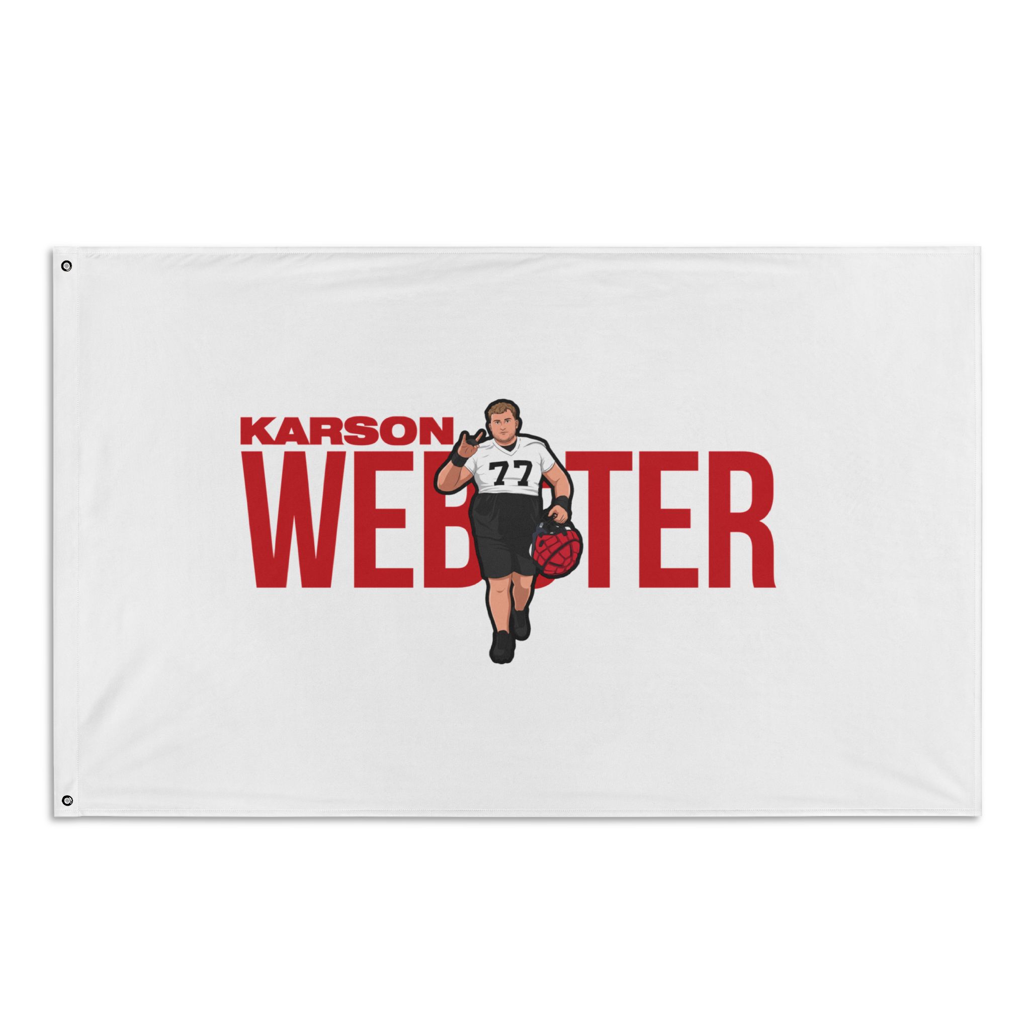 Flag (35 × 56 in) — character_player_name in Classic