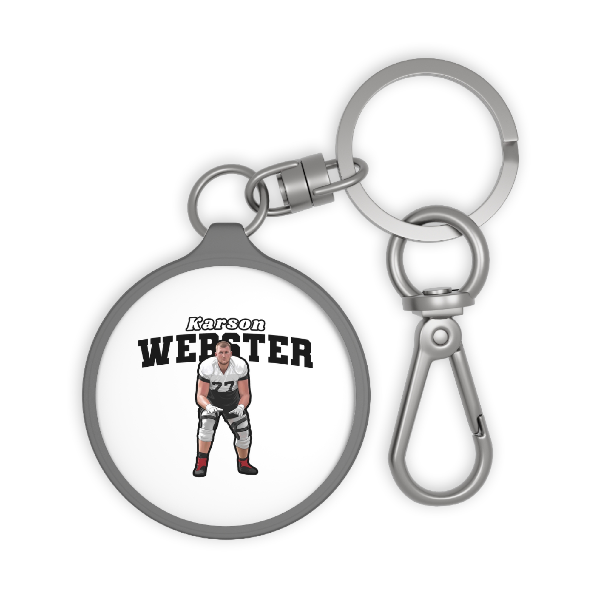 Keychain — character_name_arch in Grey