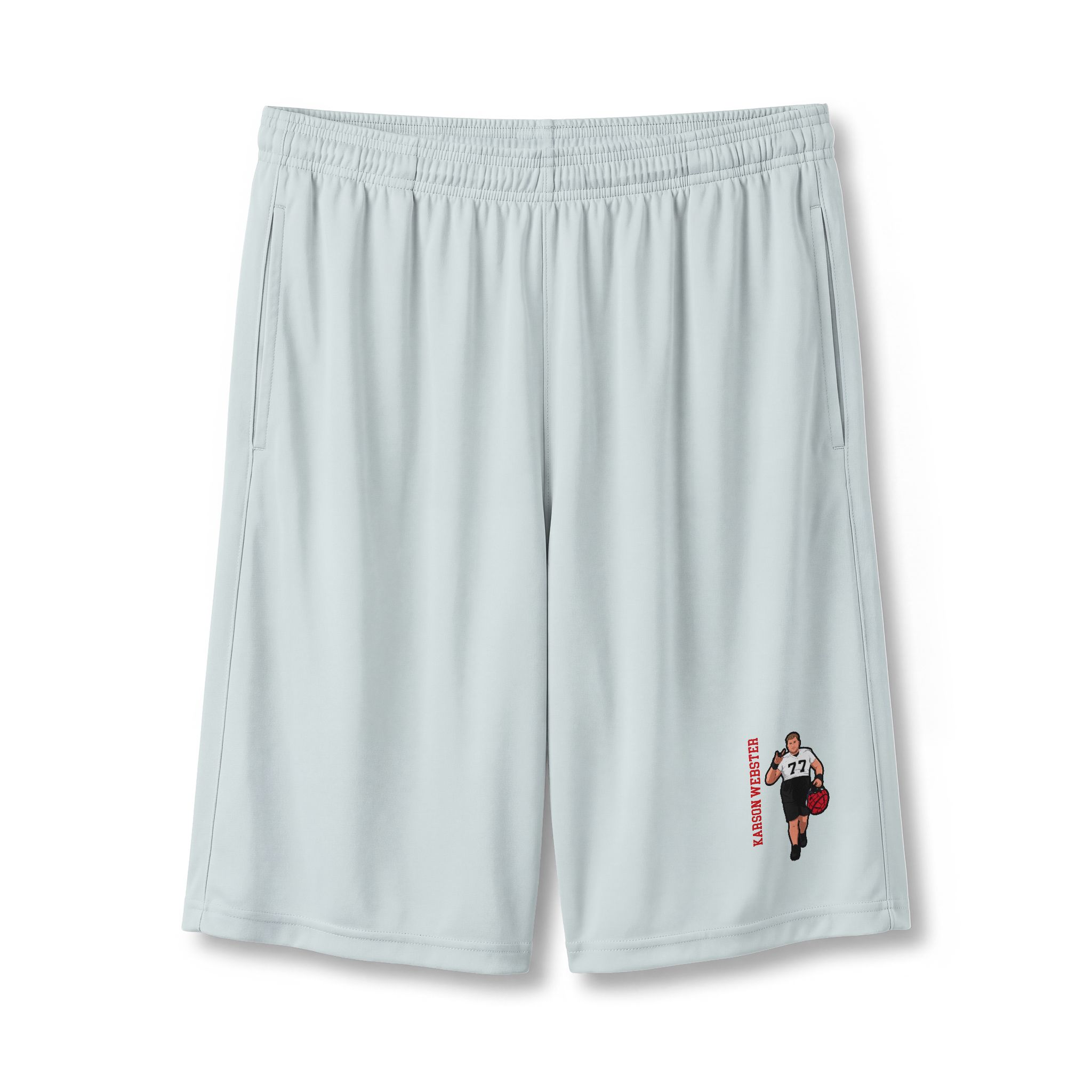 Shorts — character_name_vertical in Silver