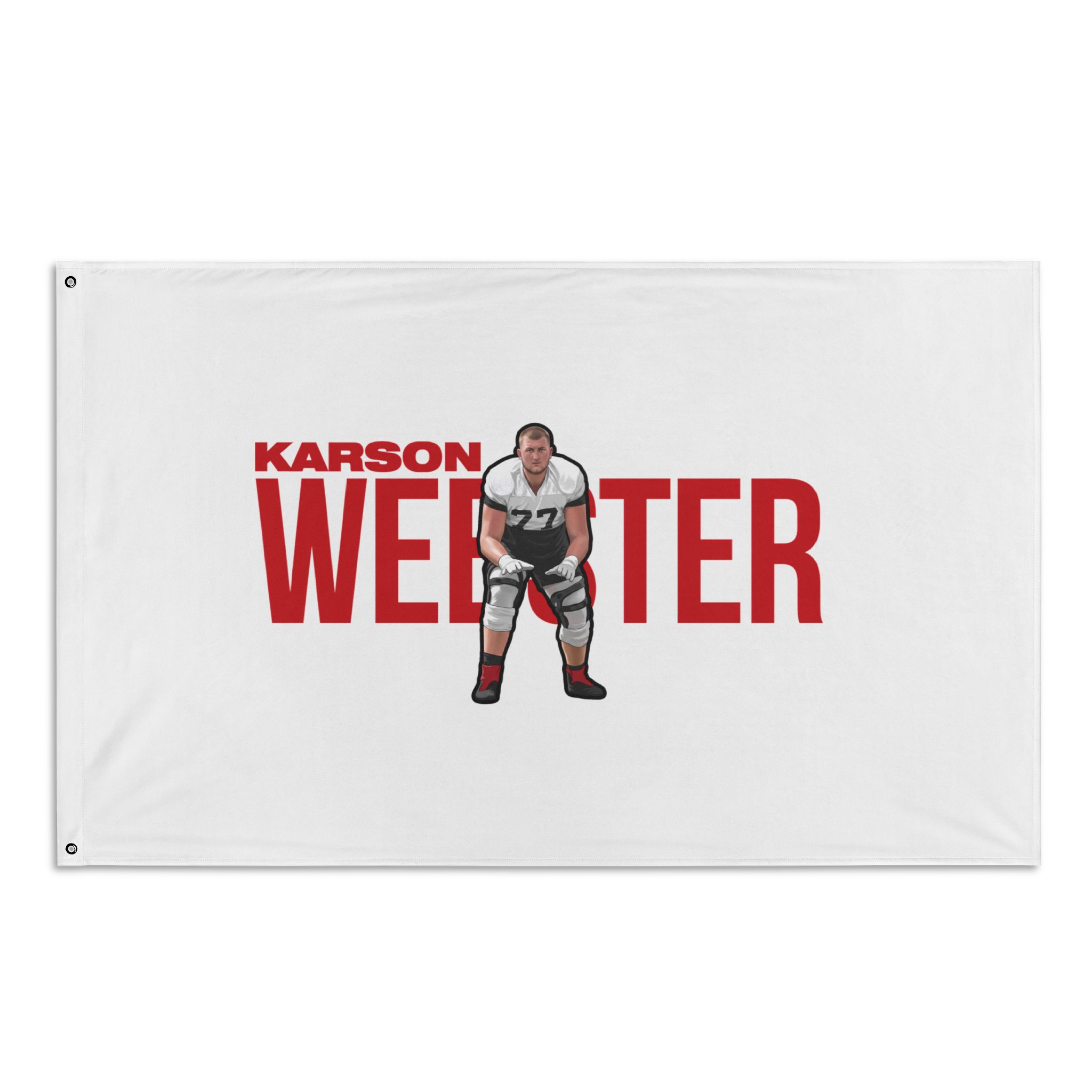 Flag (35 × 56 in) — character_player_name in Classic