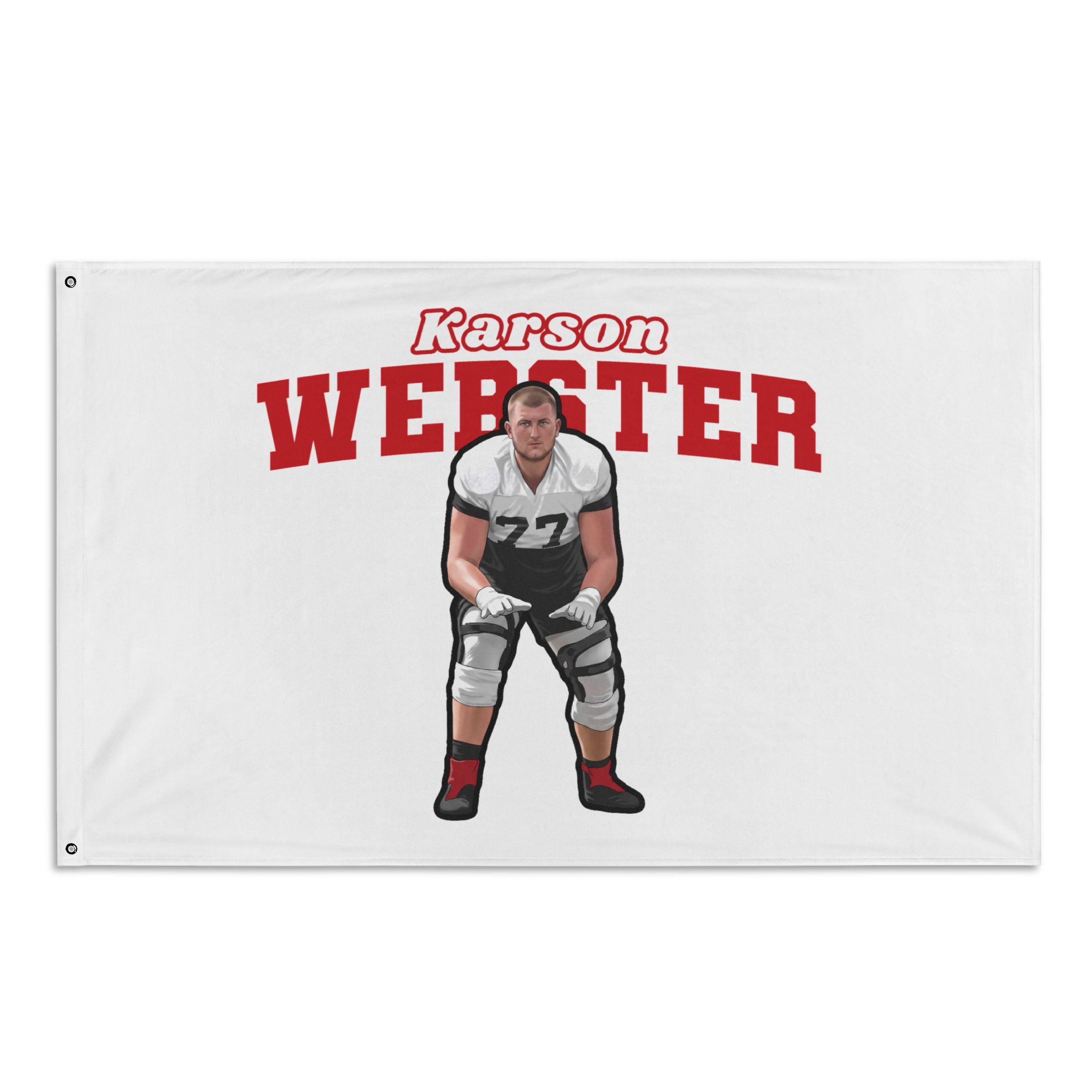 Flag (35 × 56 in) — character_name_arch in Classic