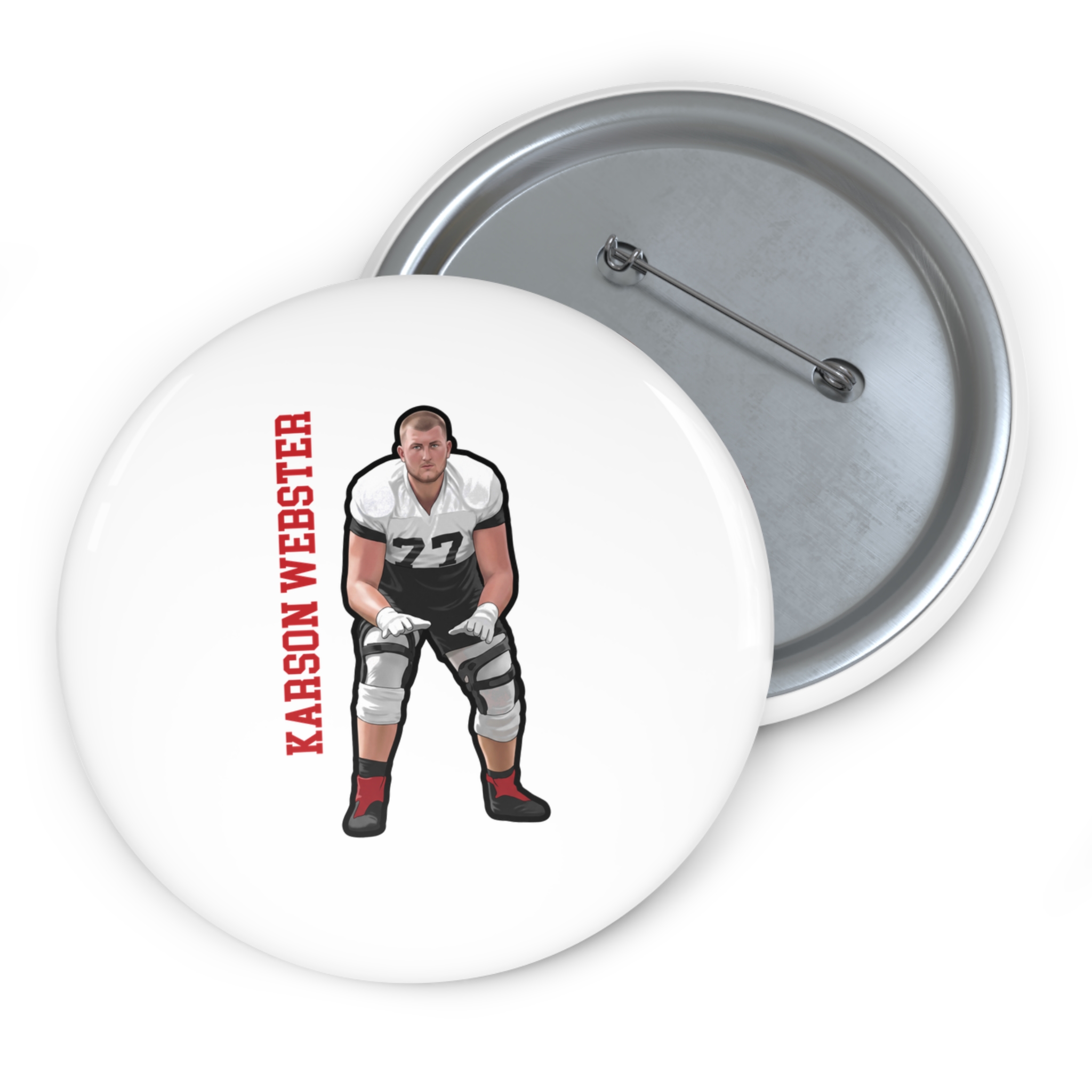 Game Day Pin — character_name_vertical in Classic
