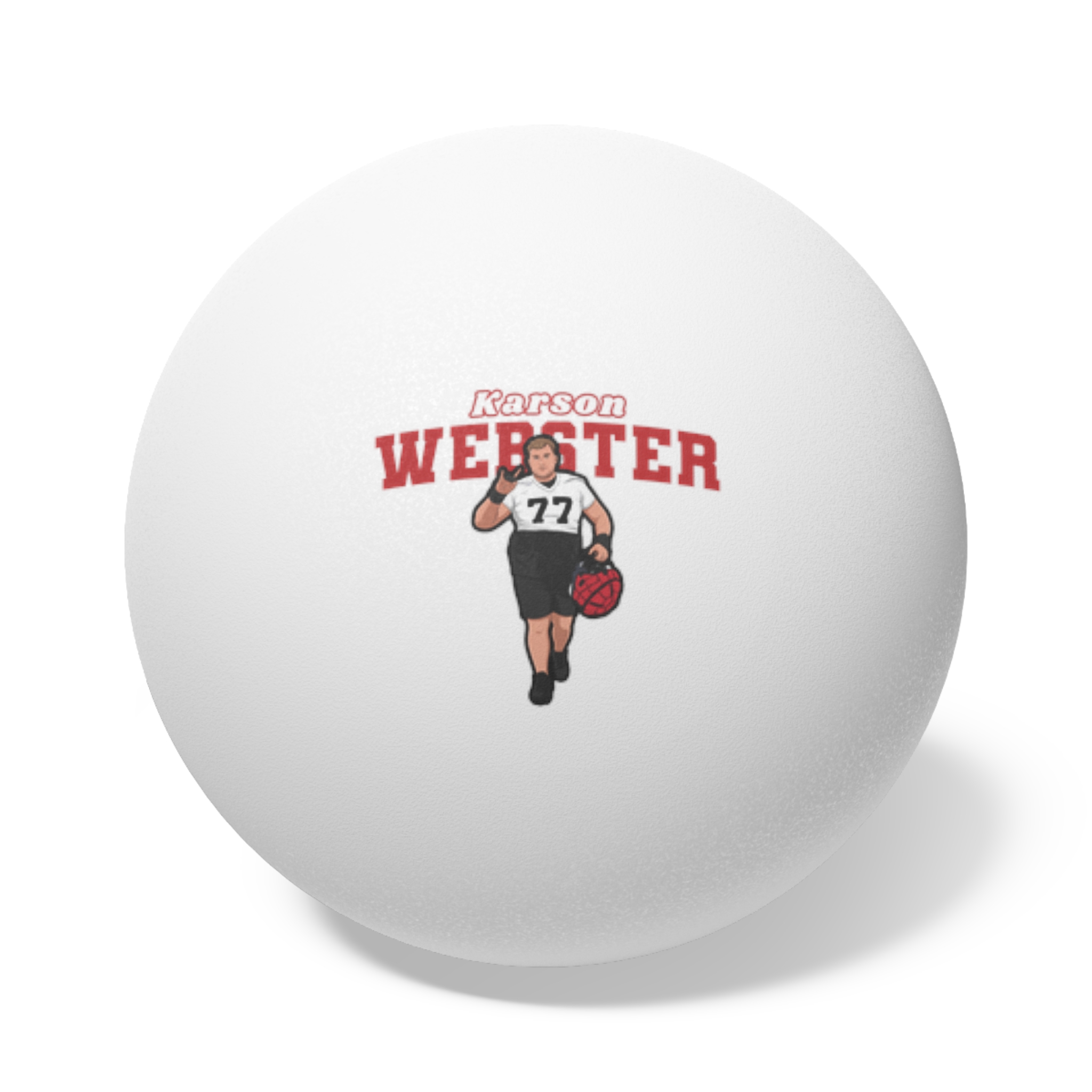Ping Pong Balls, 6 pcs — character_name_arch in White