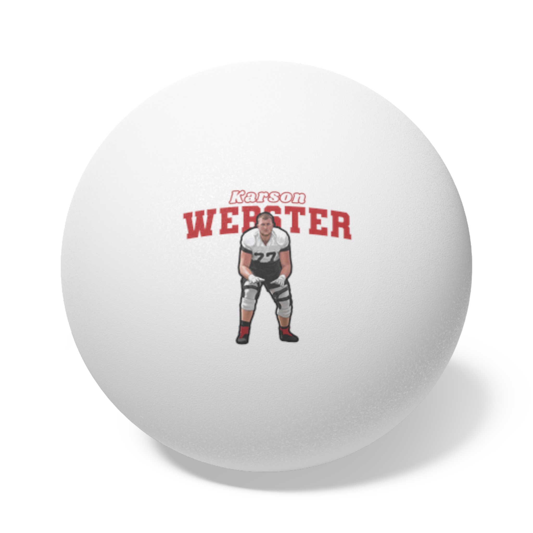 Ping Pong Balls, 6 pcs — character_name_arch in White