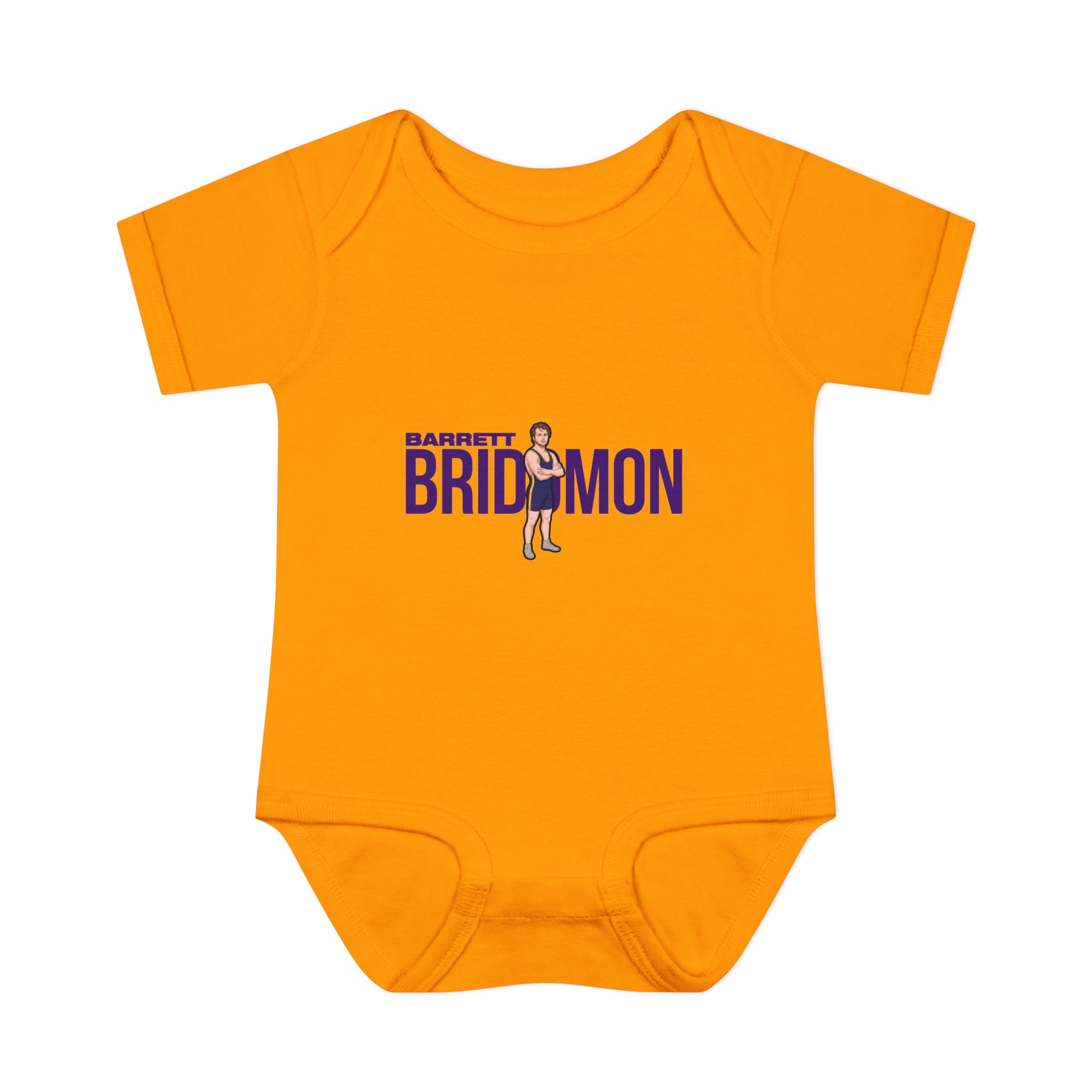 Baby Onesie — character_player_name in Gold