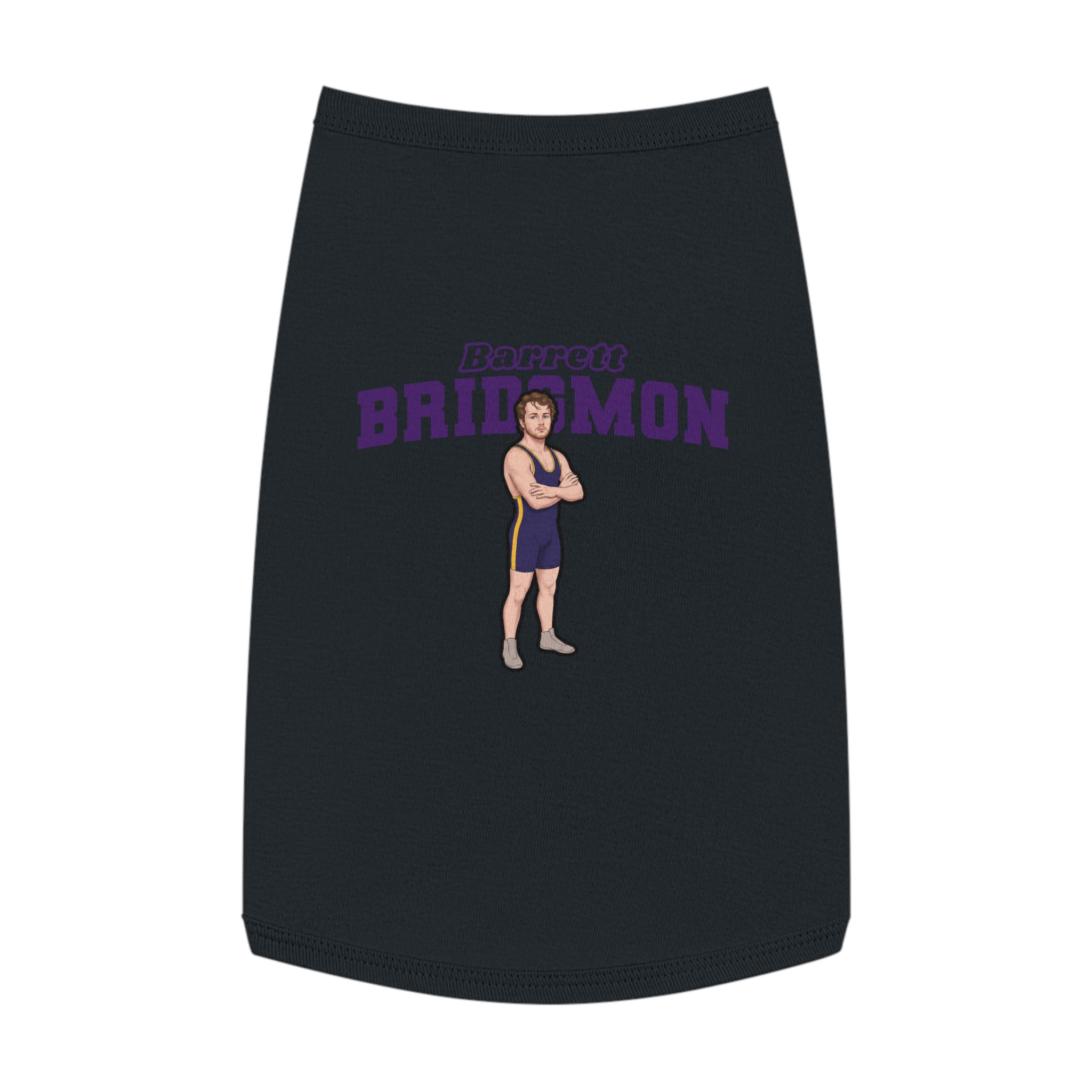 Pet Tank Top — character_name_arch in White