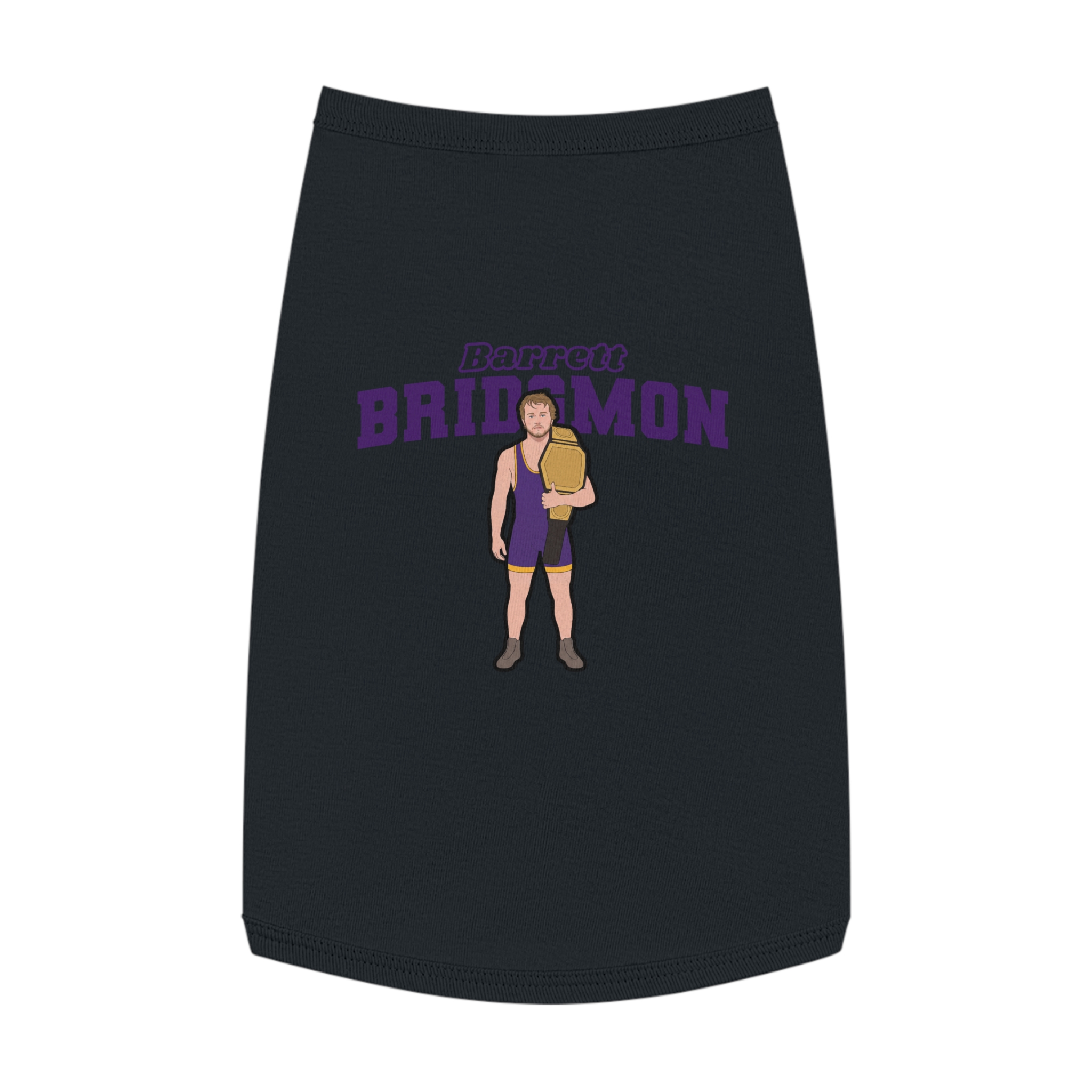 Pet Tank Top — character_name_arch in White