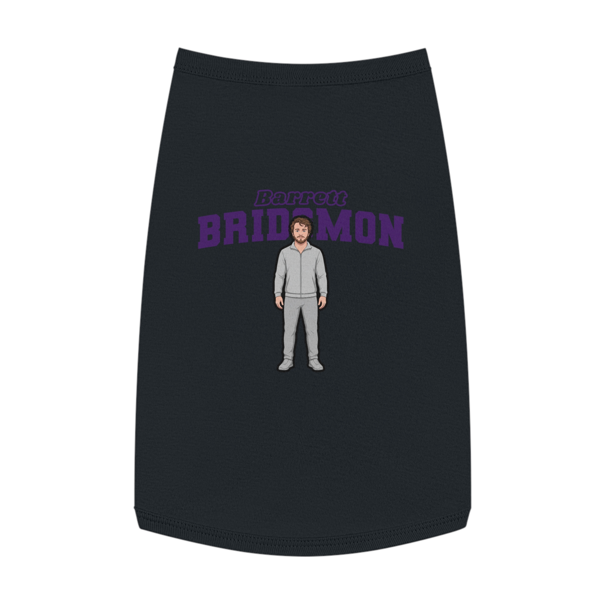 Pet Tank Top — character_name_arch in Black