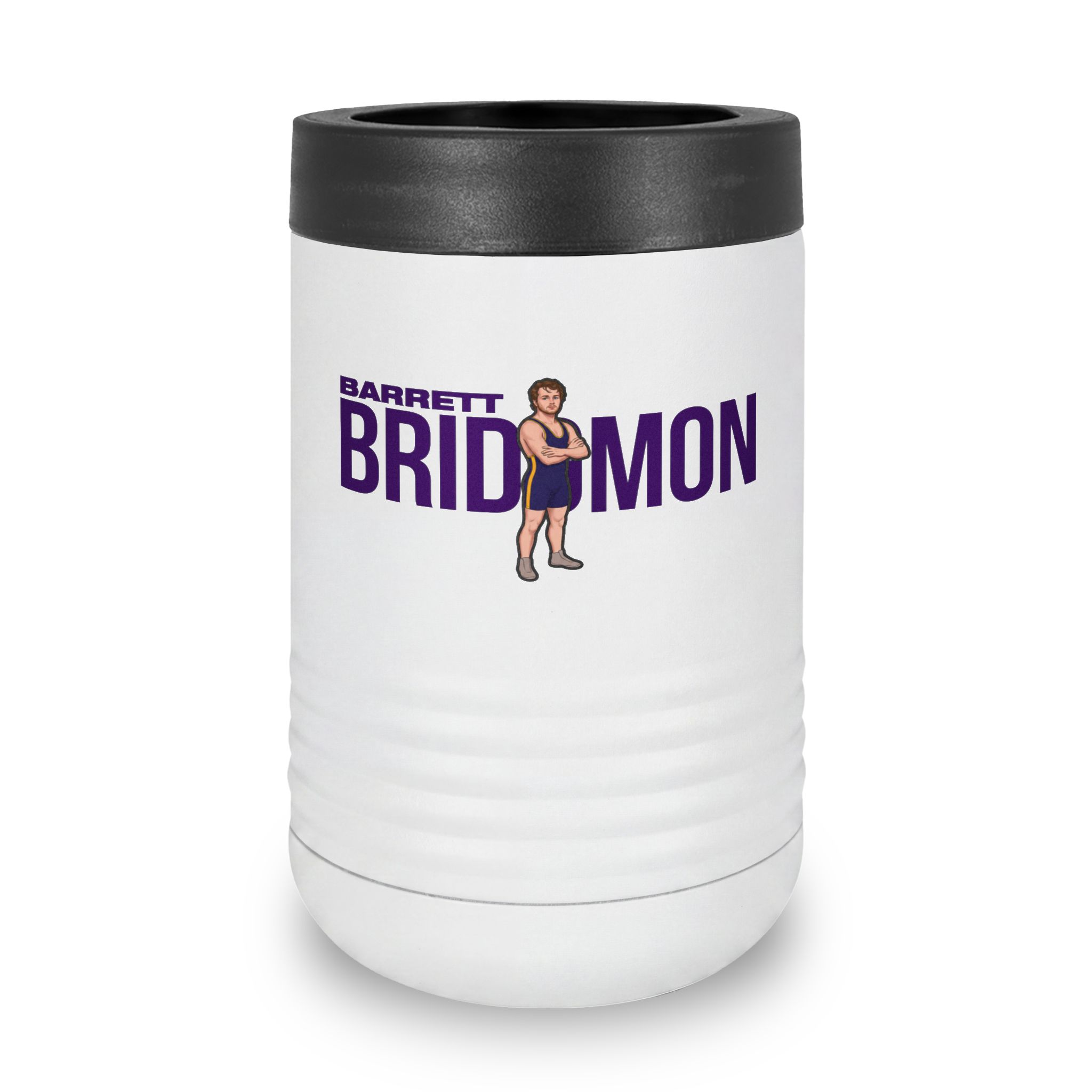 Stainless Can Cooler — character_player_name in White