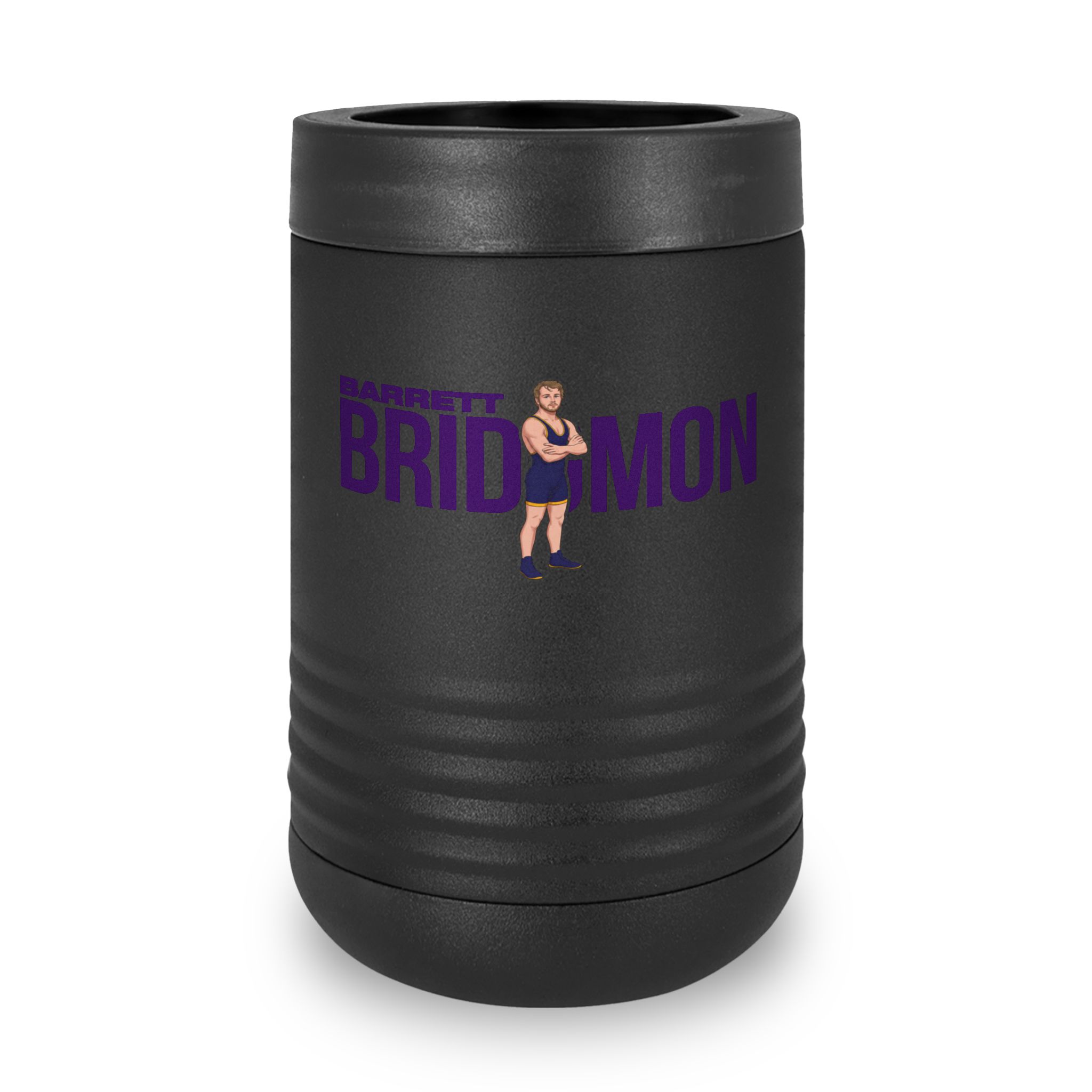 Stainless Can Cooler — character_player_name in Black