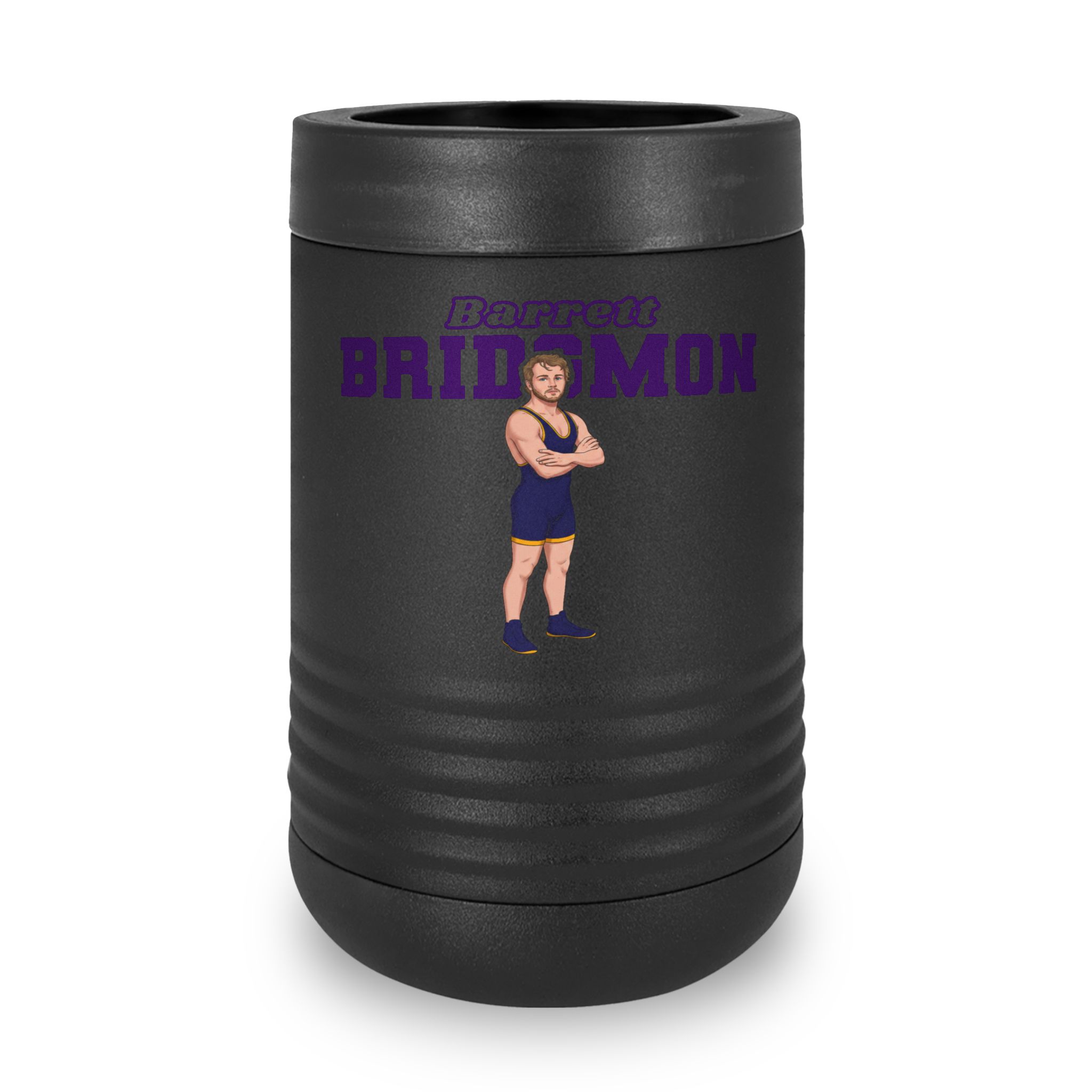 Stainless Can Cooler — character_name_arch in Black