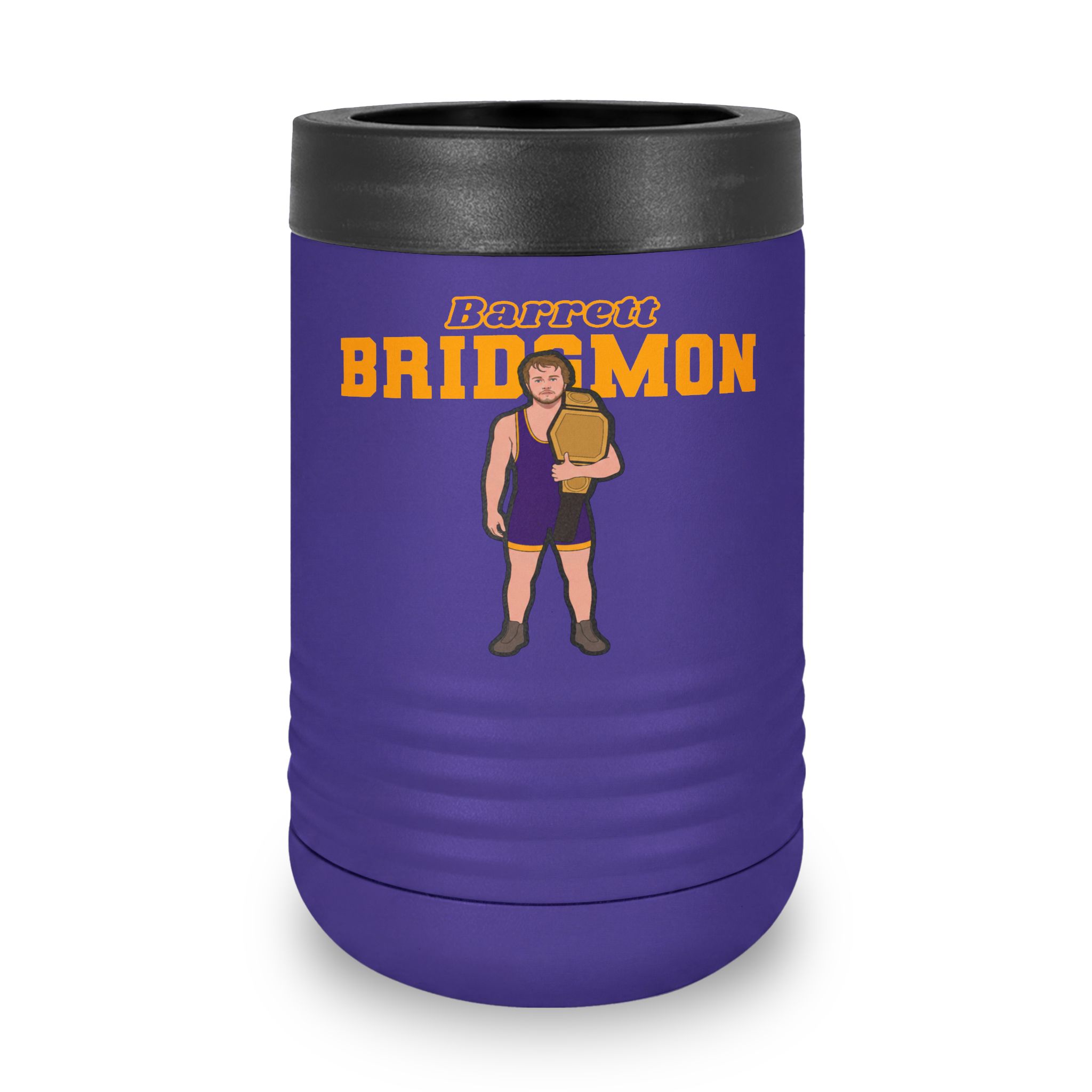 Stainless Can Cooler — character_name_arch in Purple