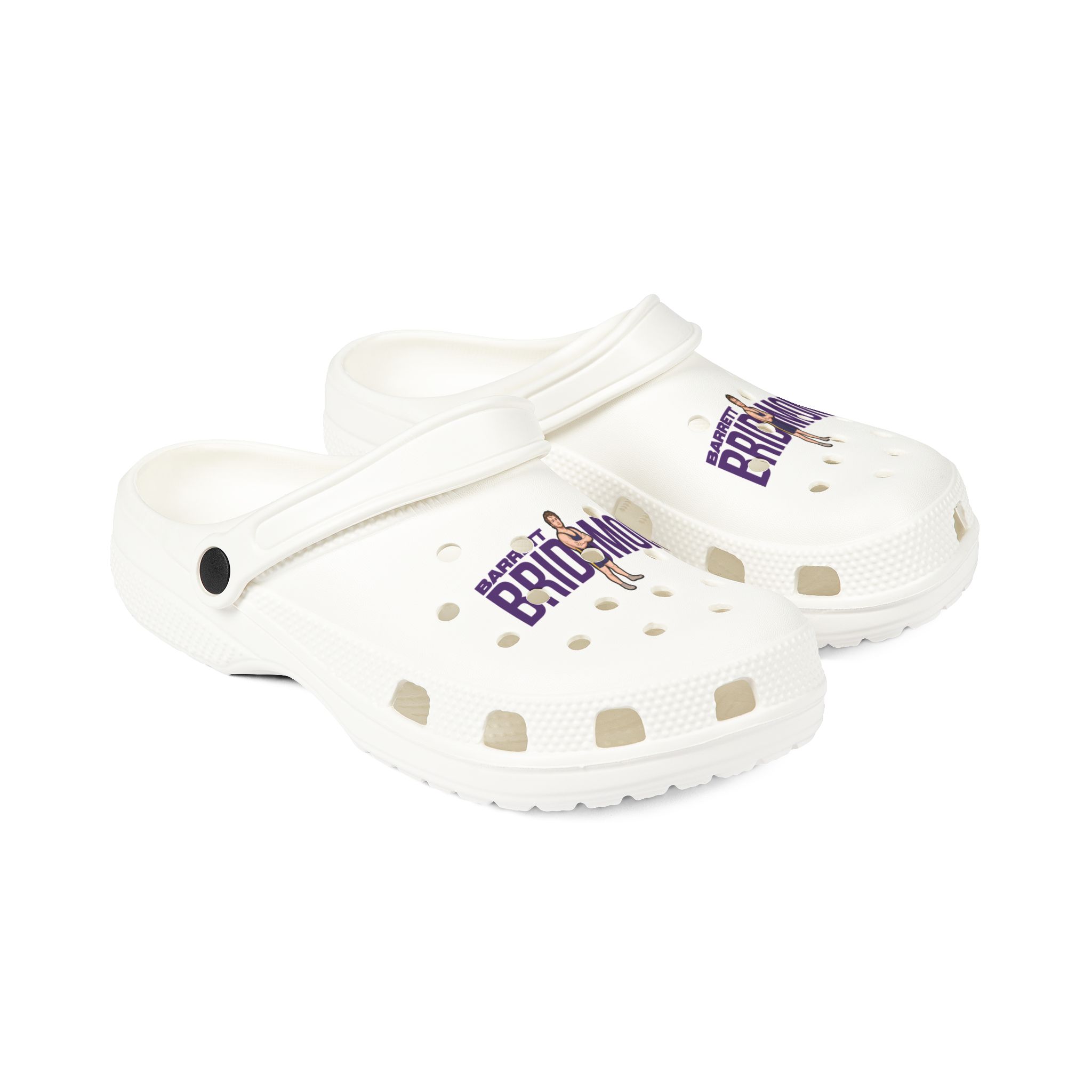 Rubber Clogs — character_player_name in White