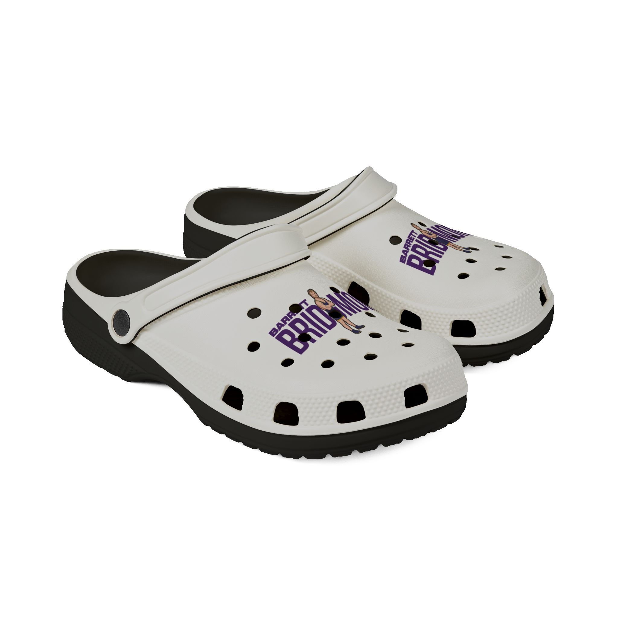 Rubber Clogs — character_player_name in Black