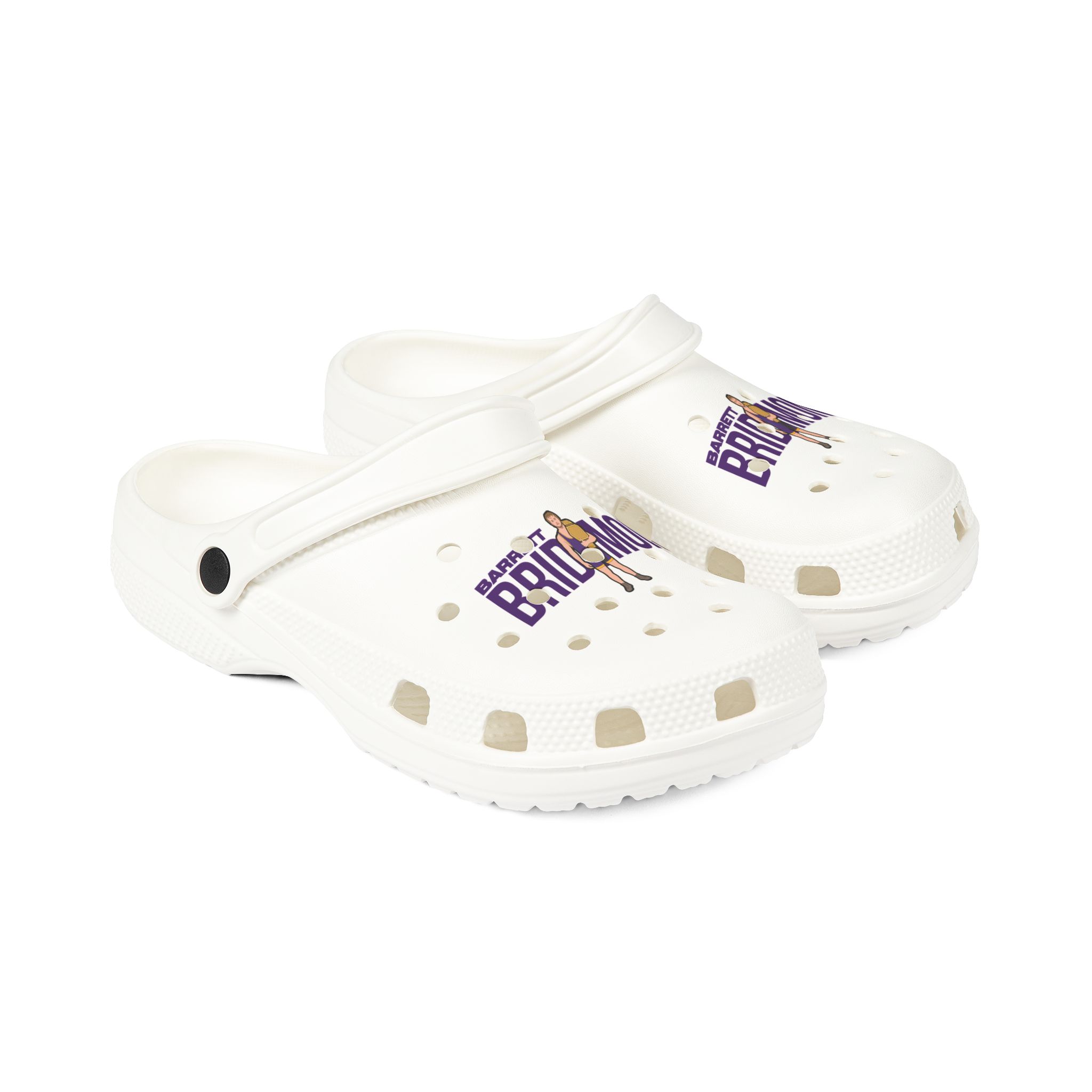 Rubber Clogs — character_player_name in White
