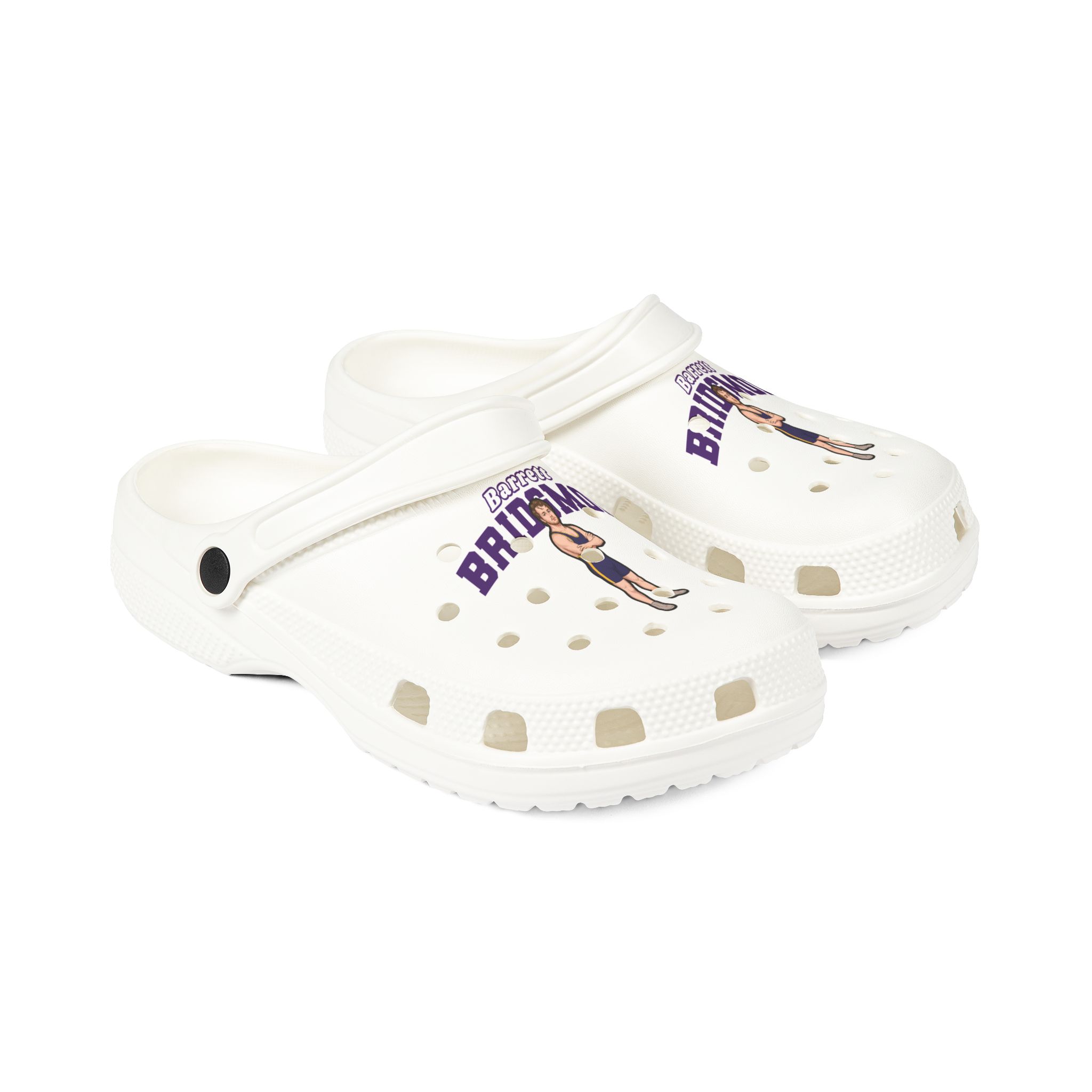Rubber Clogs — character_name_arch in White