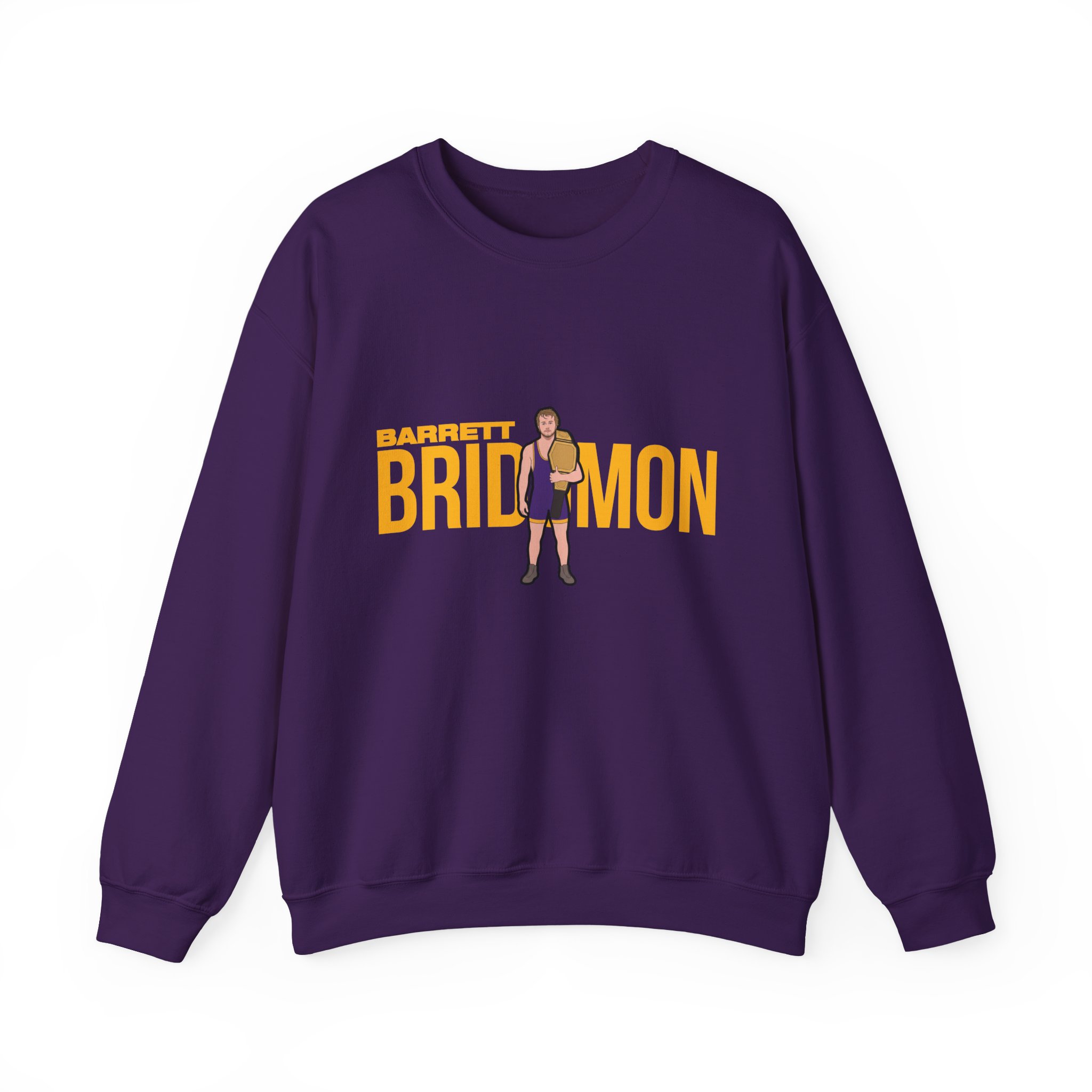 Crewneck Sweatshirt — character_player_name in Purple