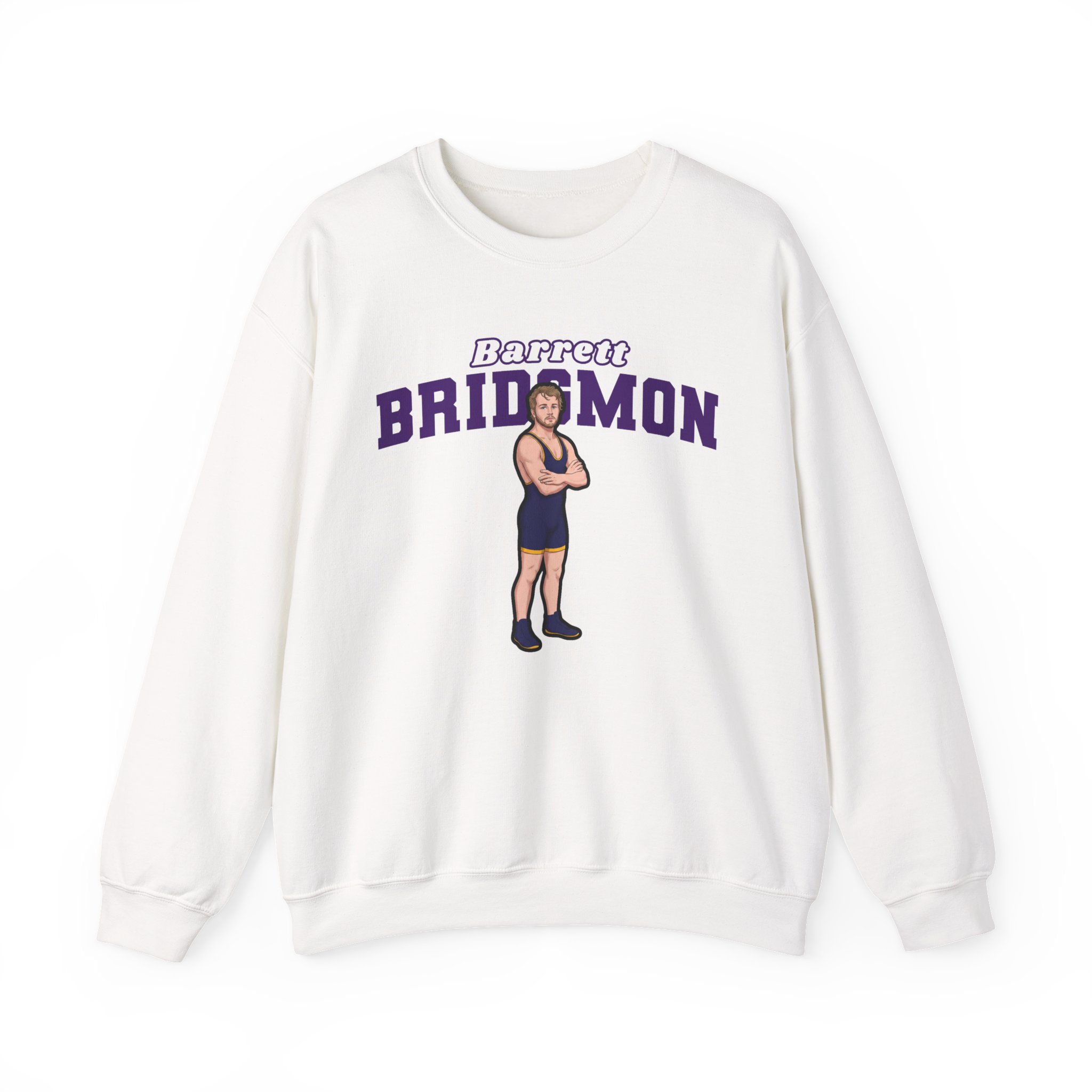 Crewneck Sweatshirt — character_name_arch in White