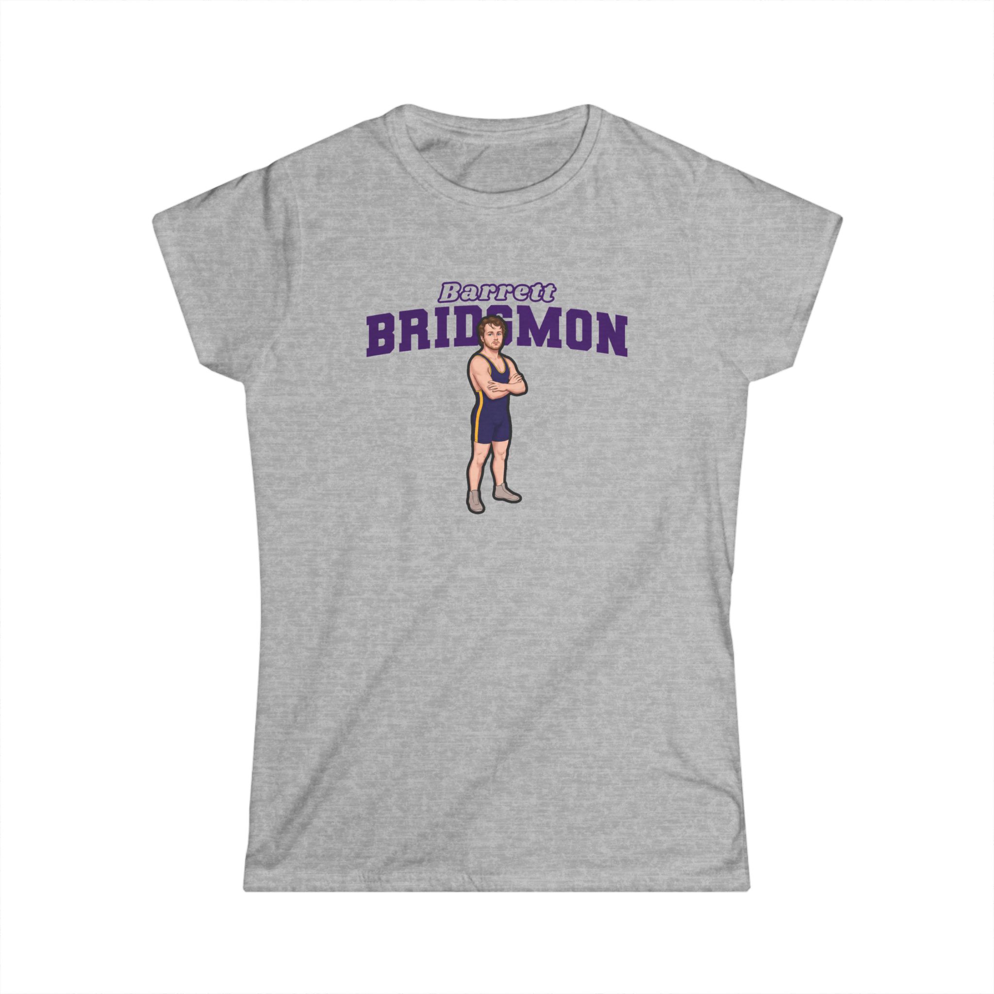 Women's Softstyle Tee — character_name_arch in Grey