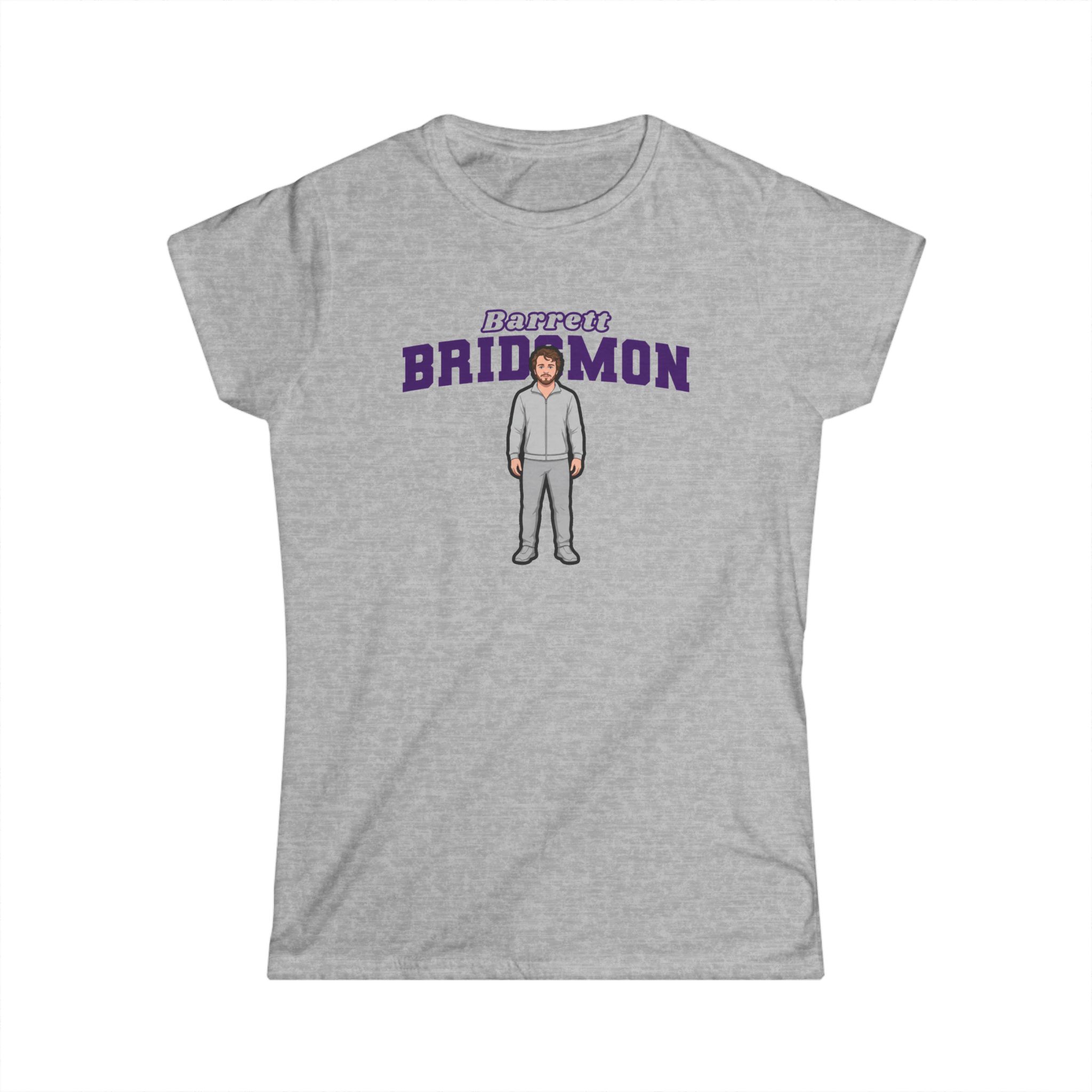 Women's Softstyle Tee — character_name_arch in Grey